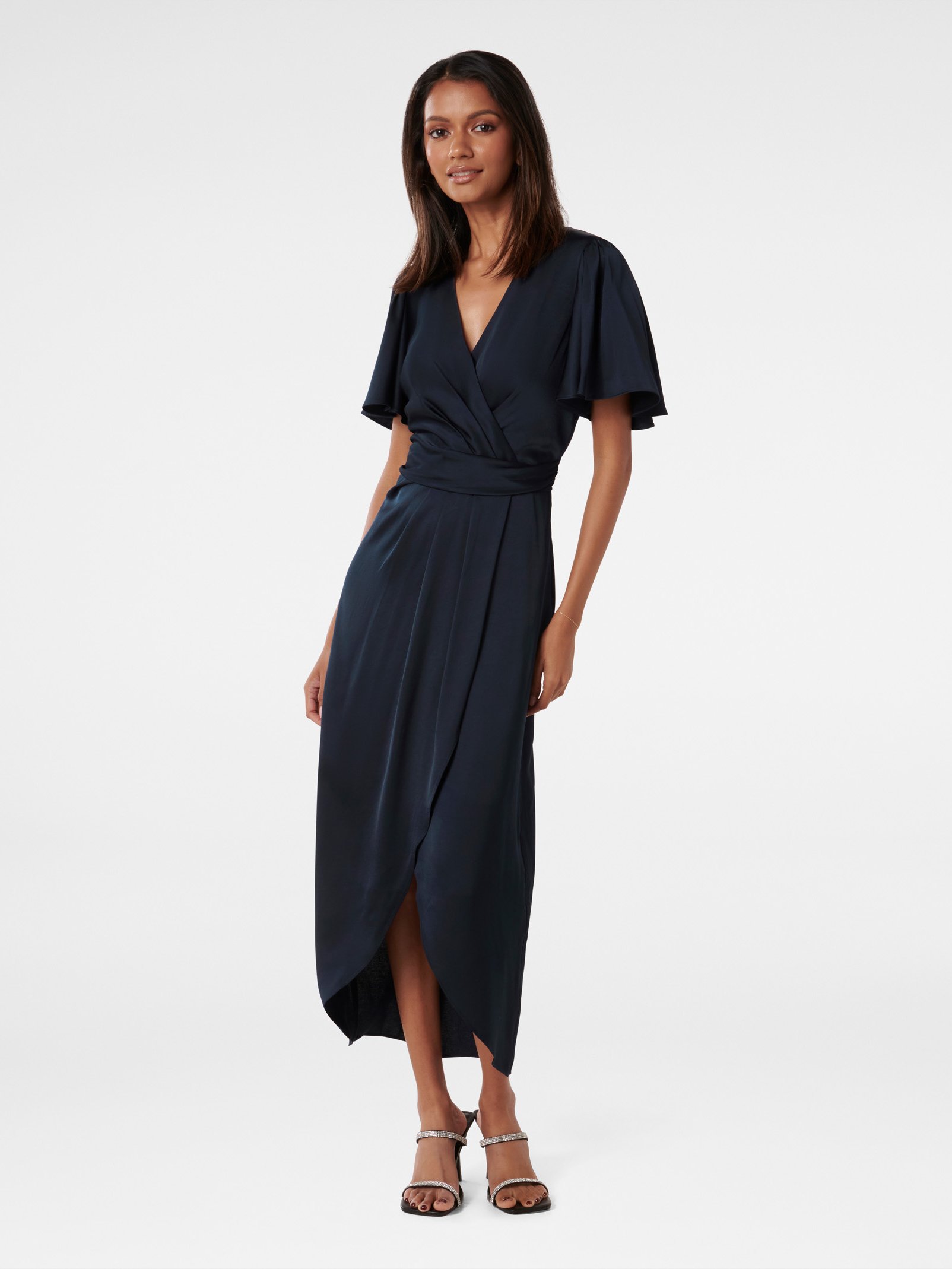 Estelle Petite Flutter Sleeve Dress