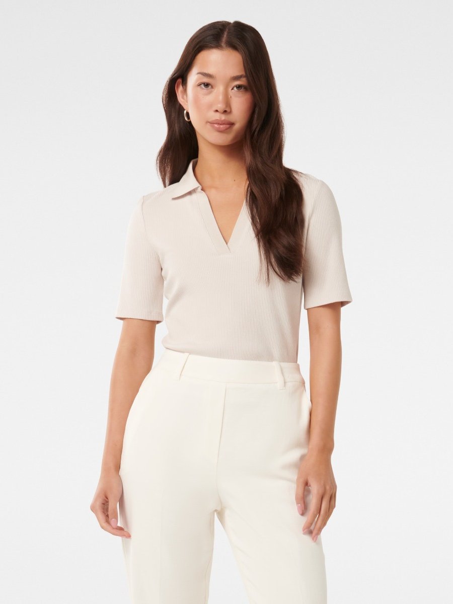 Pamela Polo V-Neck Top