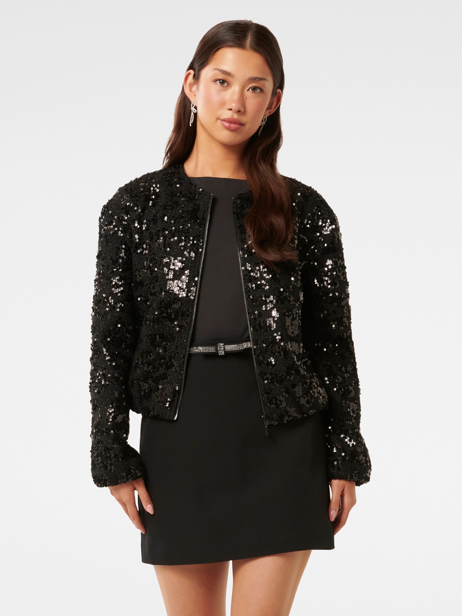 Robyn Sequin Bomber Jacket