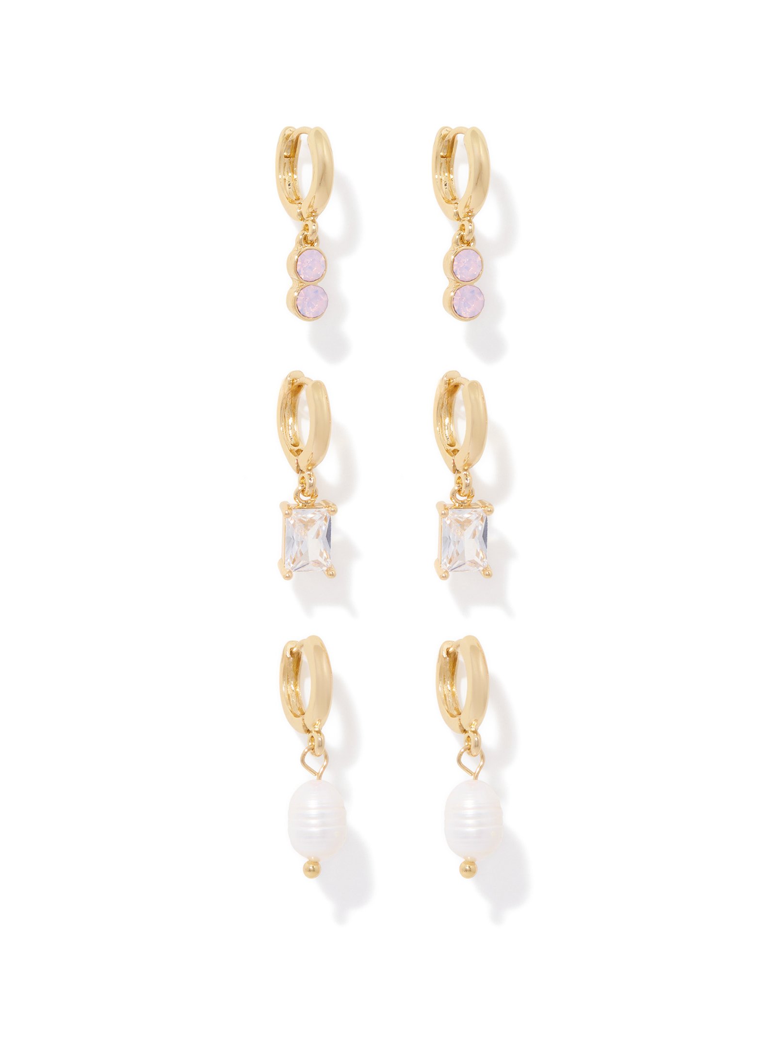 Natalia Stone Huggie Multi Pack Earring