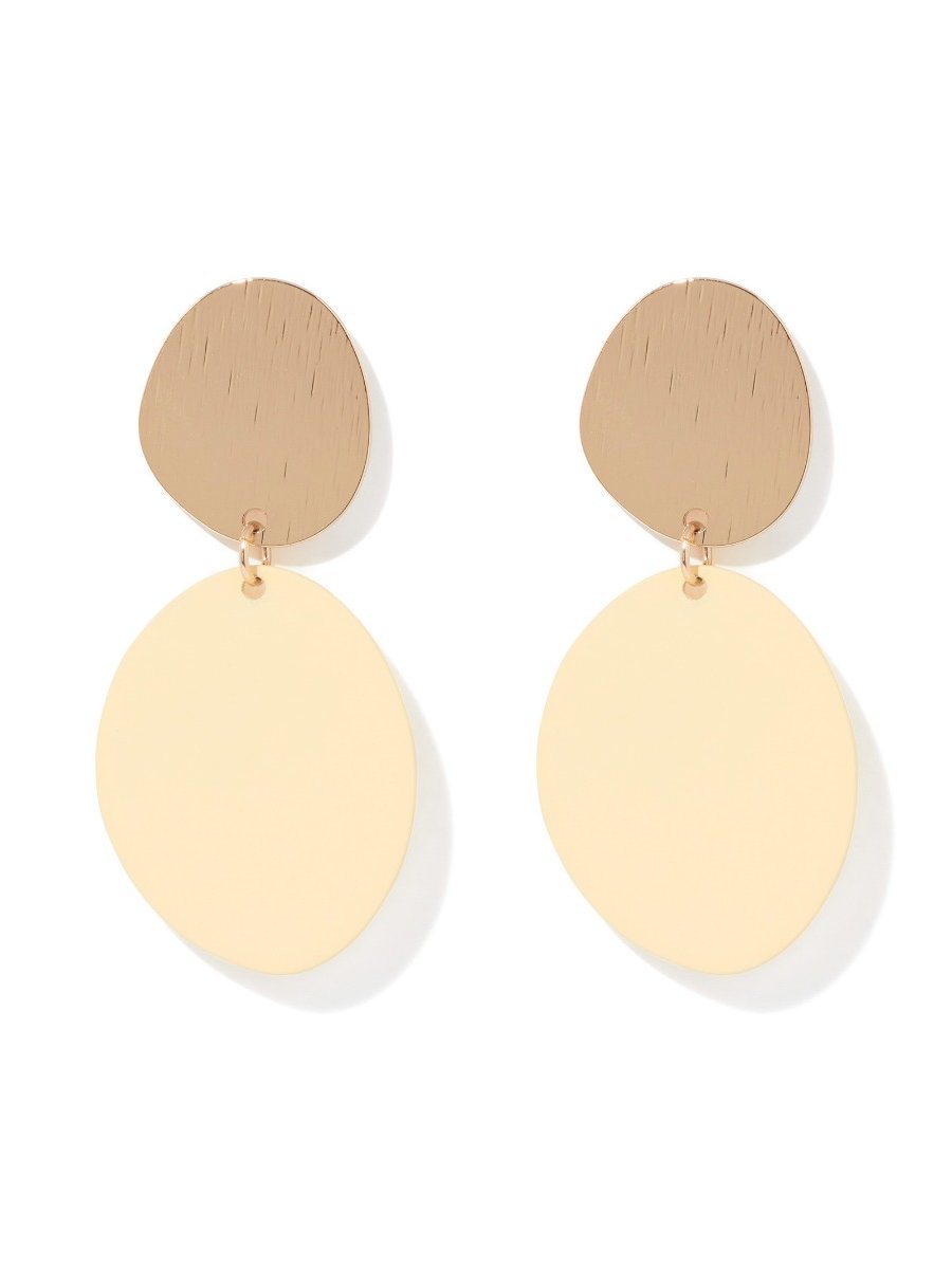 Olympia Coated Disc Drop Earring