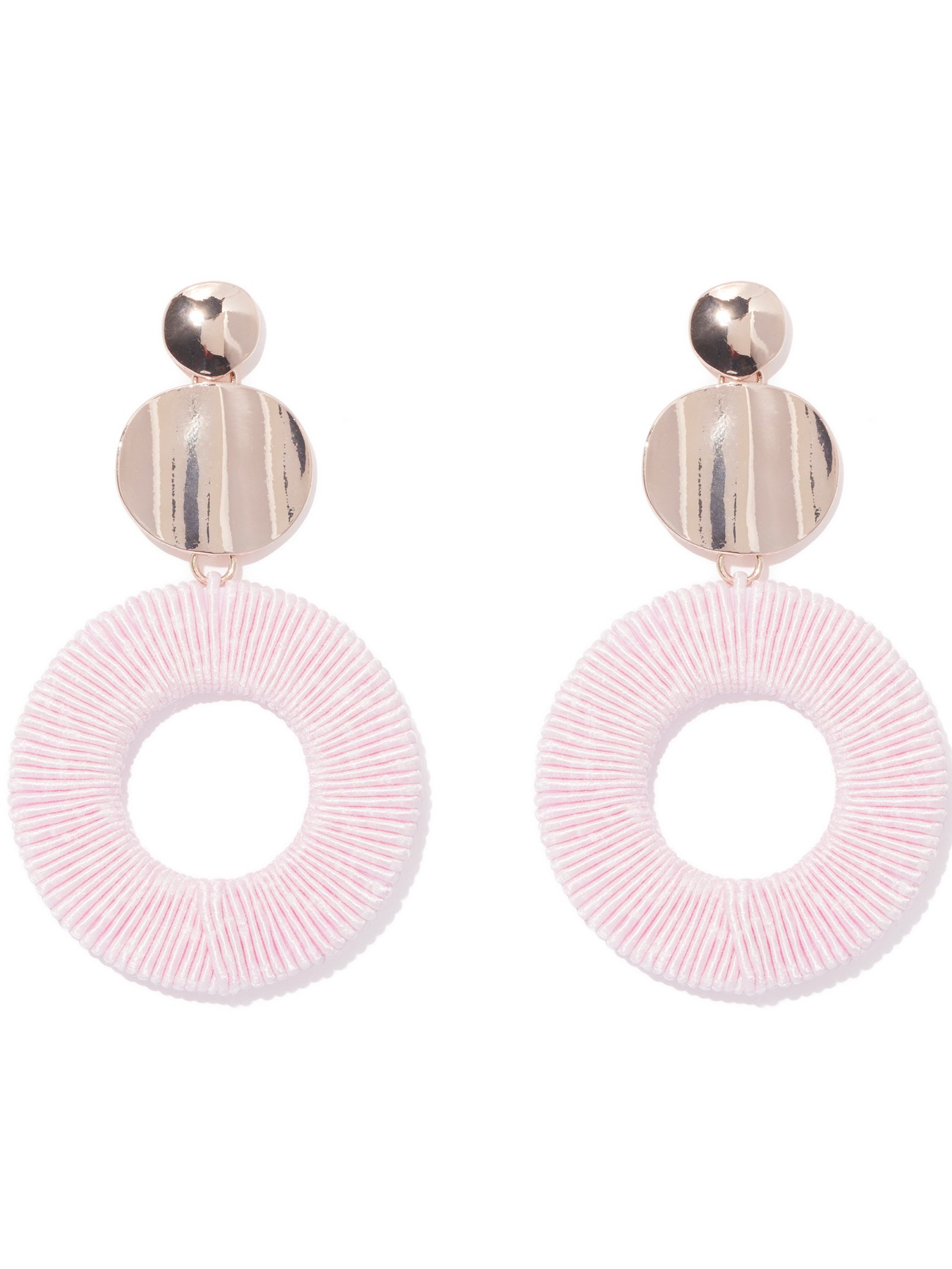 Bianca Metal Wrapped Hoop Earring