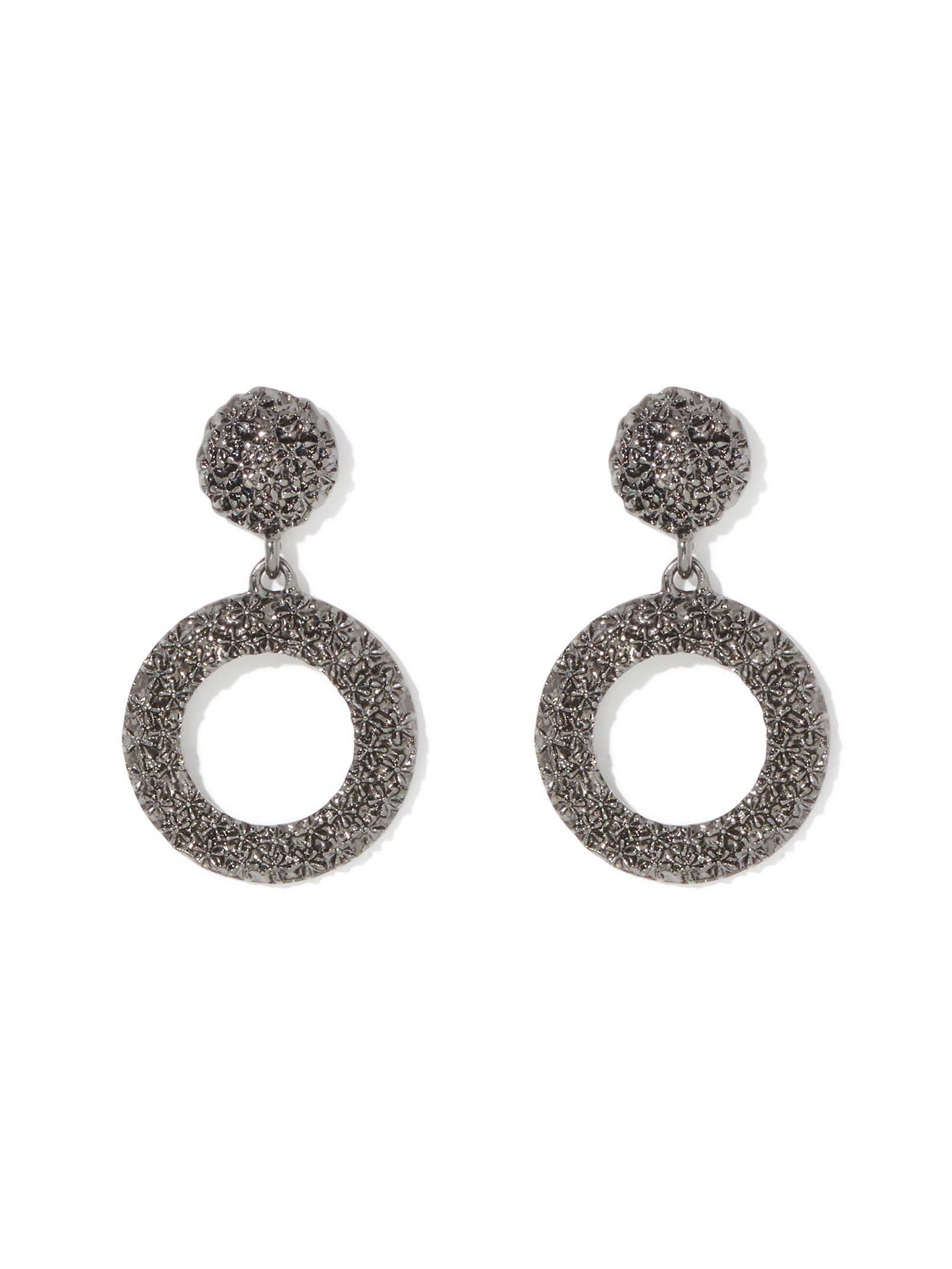 Tabby Texture Hoop Earring