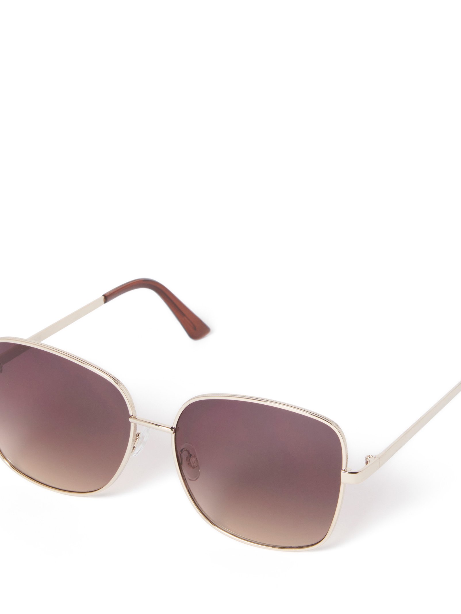 Lillian Square Metal Frame Sunglasses
