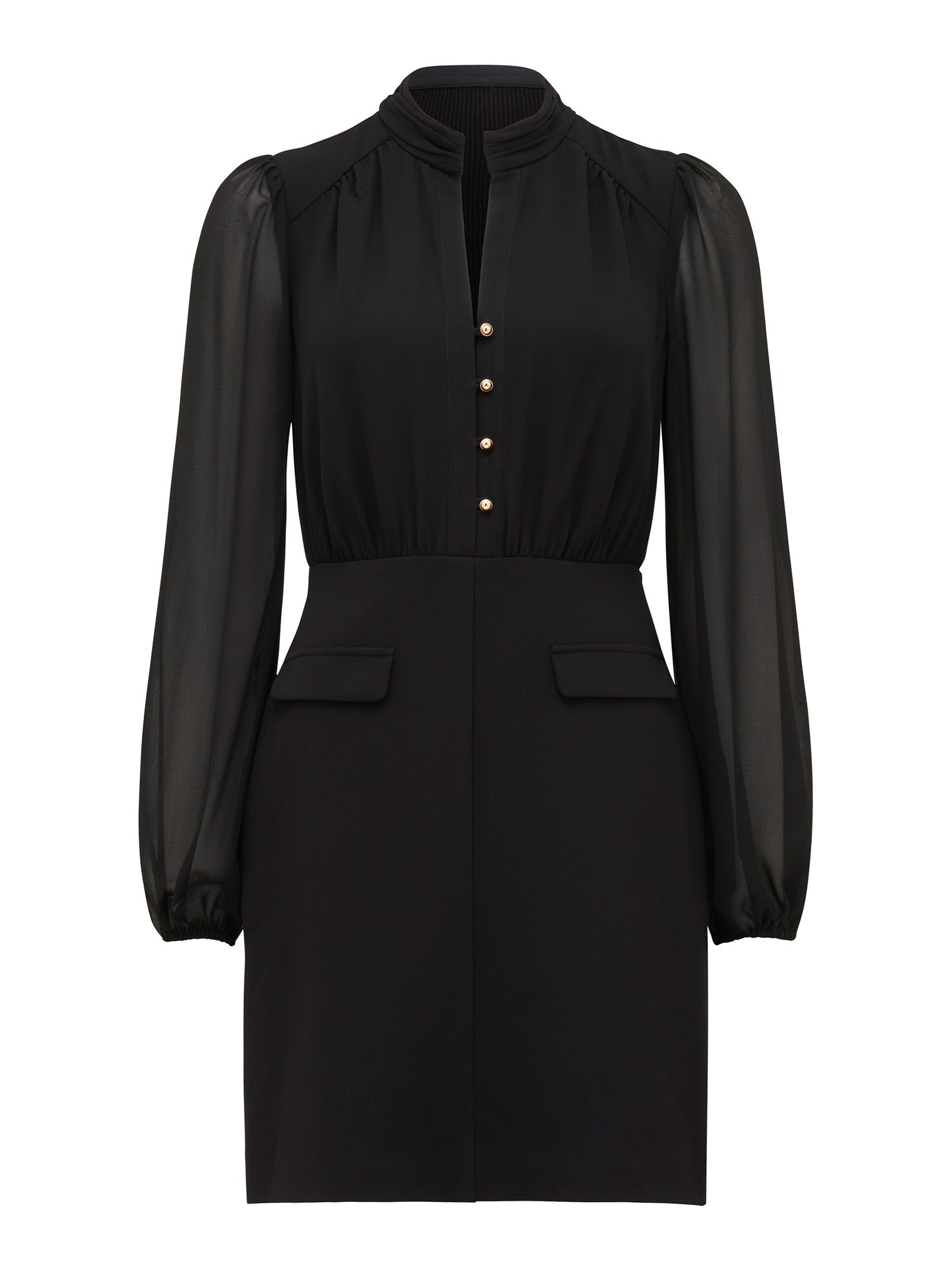 Eve Petite Scallop Trim Midi Dress