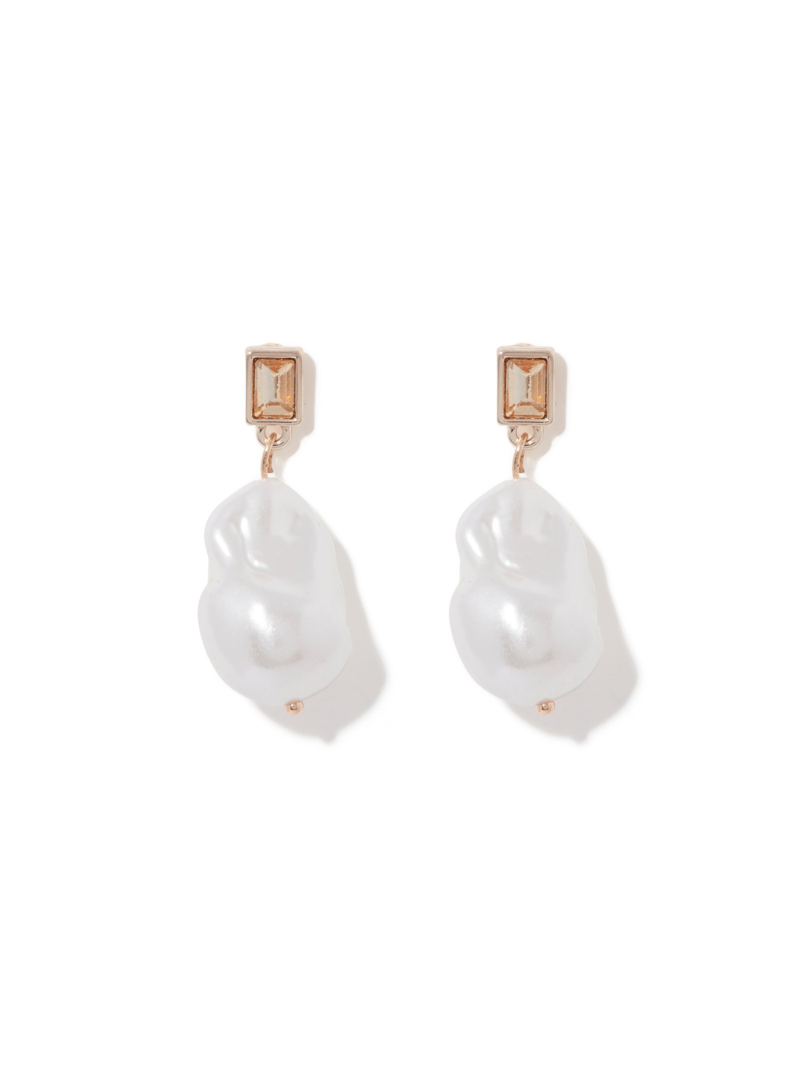 Parker Organic Pearl & Stone Earring