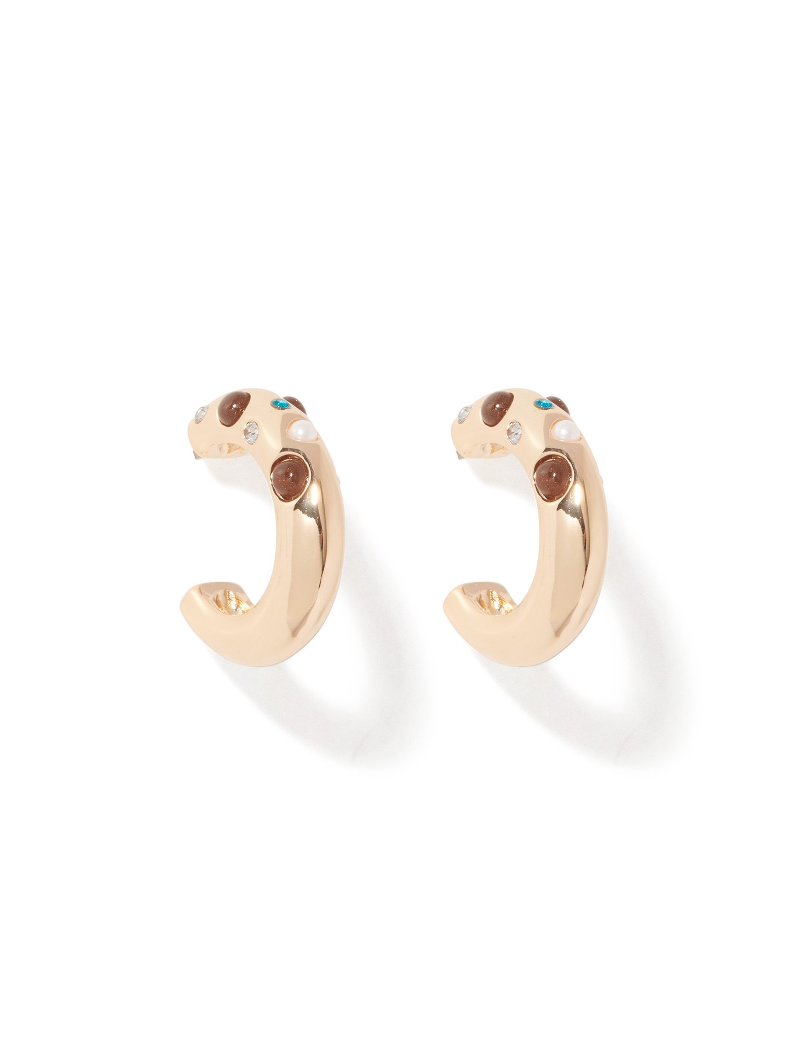 Sylvie Stone Hoop Earring