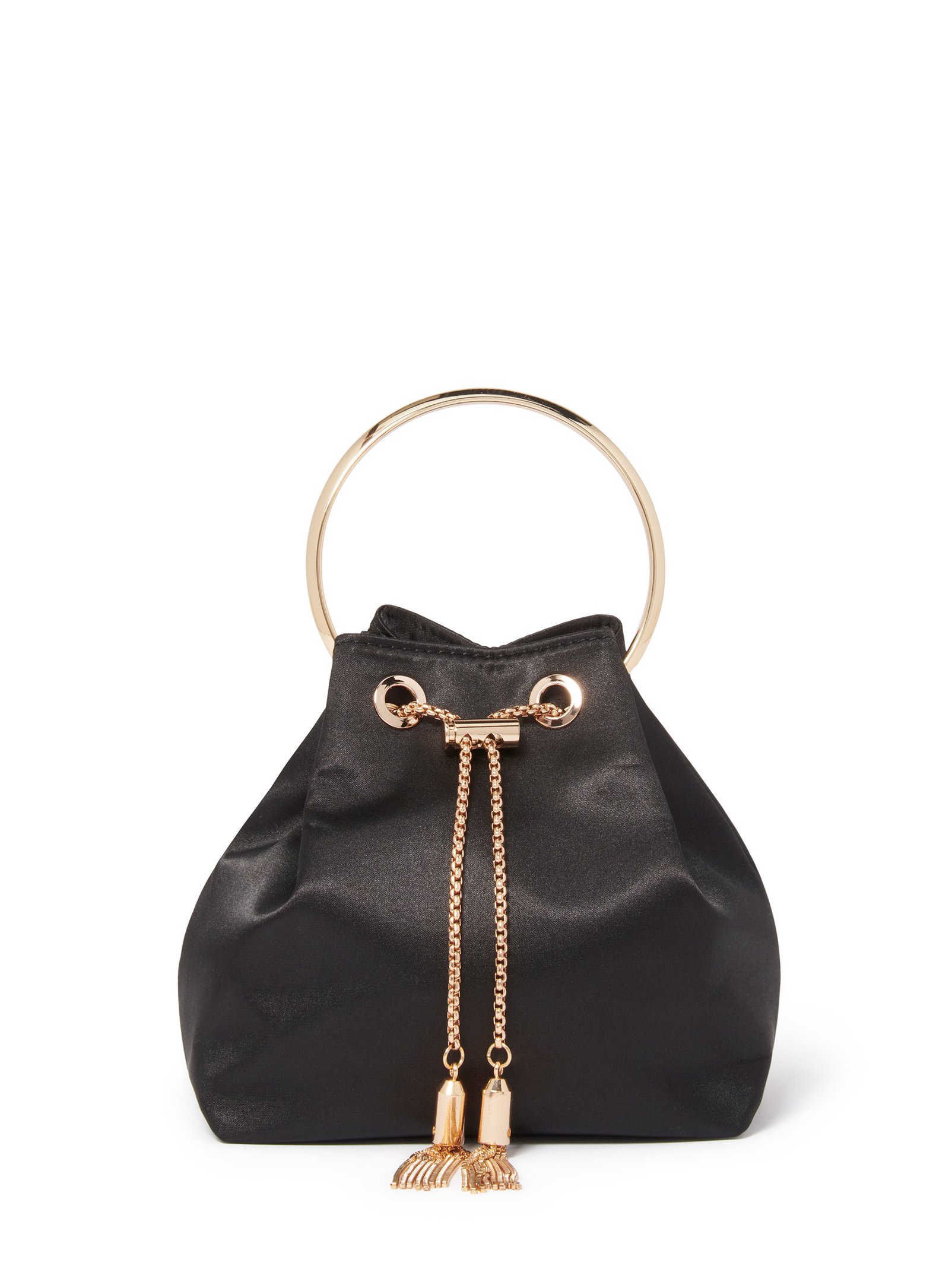 Signature Charlie Chain Metal Handle Clutch