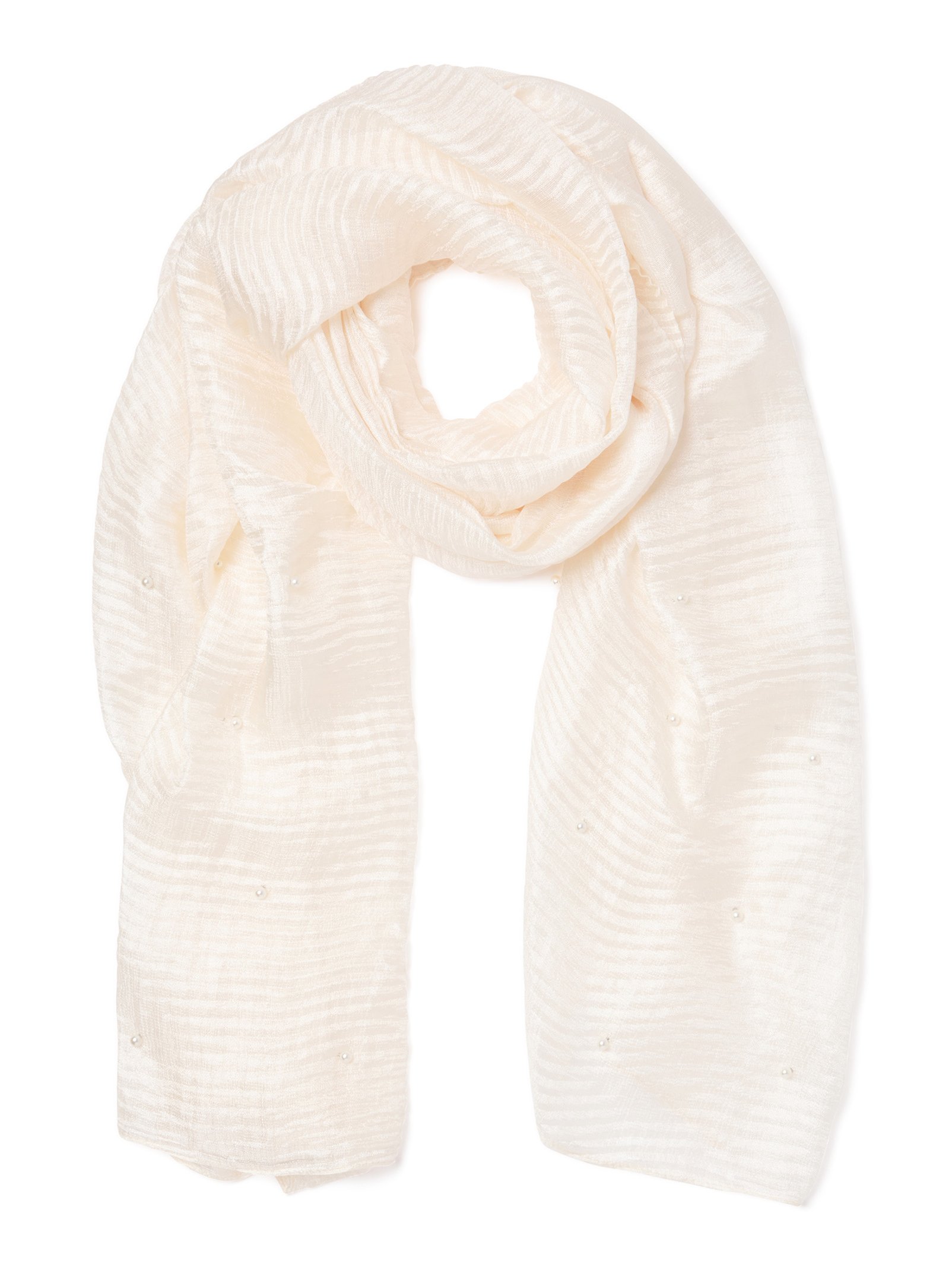 Pearl Pleated Scarf