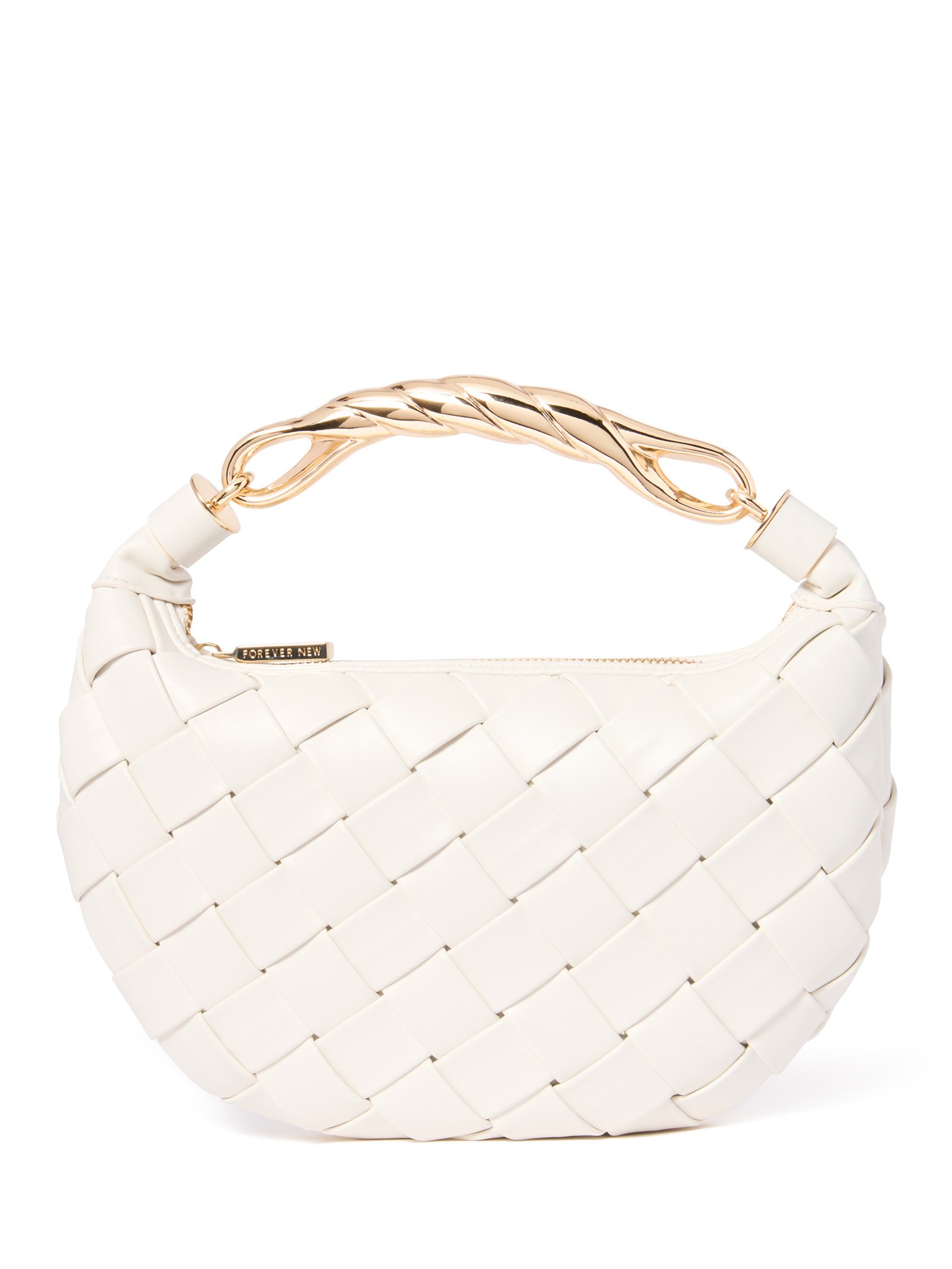 Willa Weave Metal Handle Bag