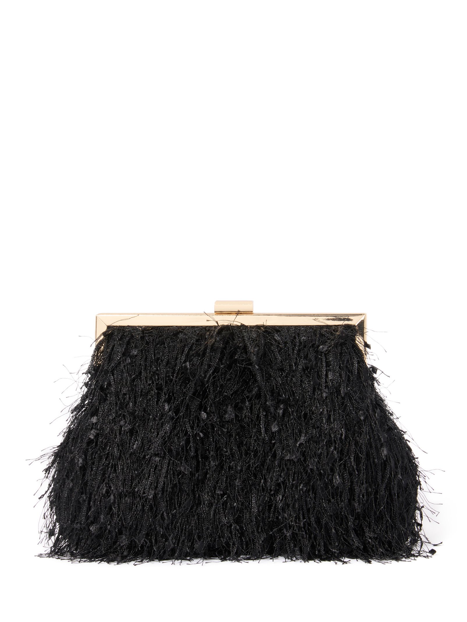 Signature Francis Fluffy Frame Clutch