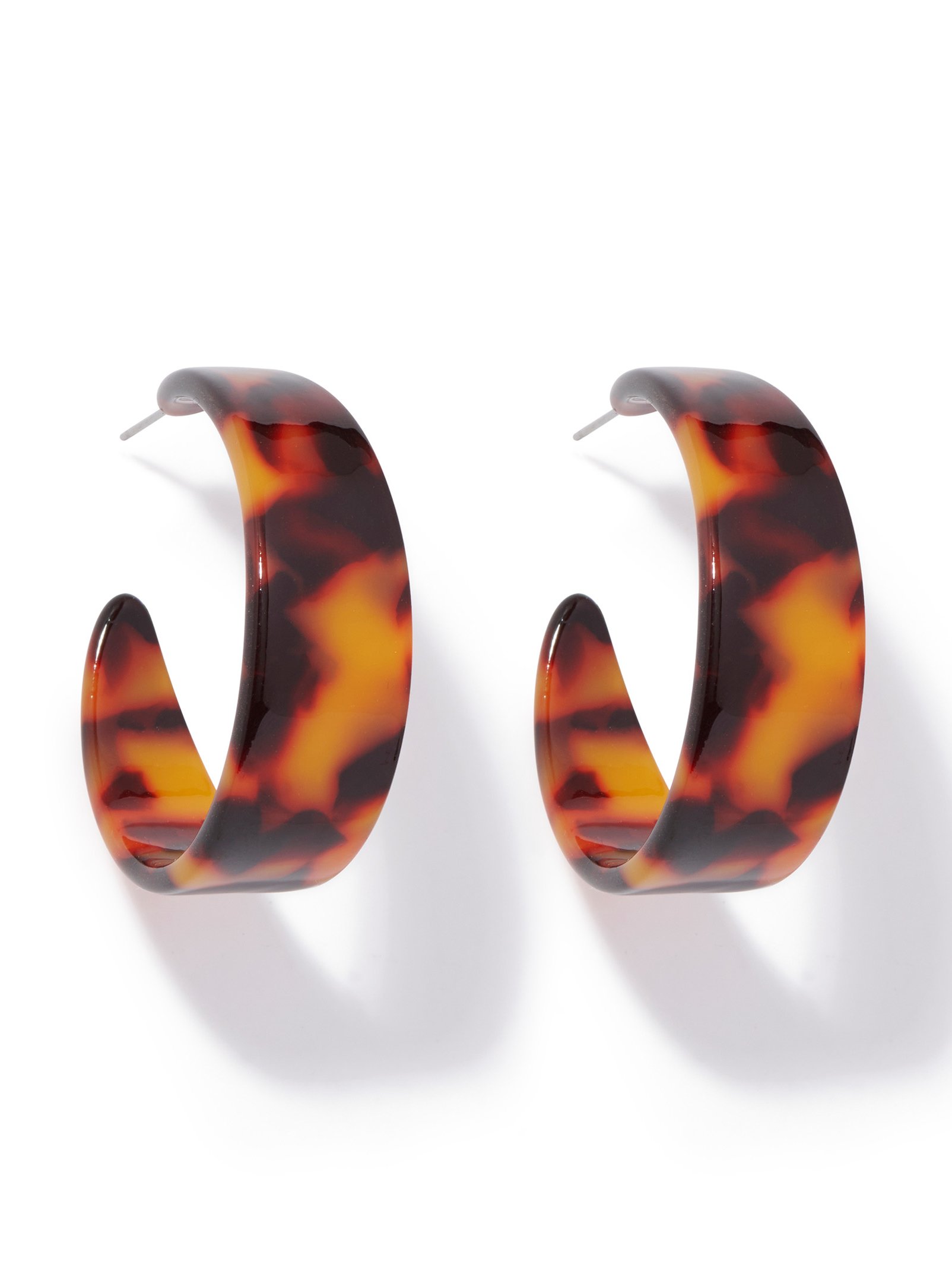 Arden Acrylic Hoop Earring