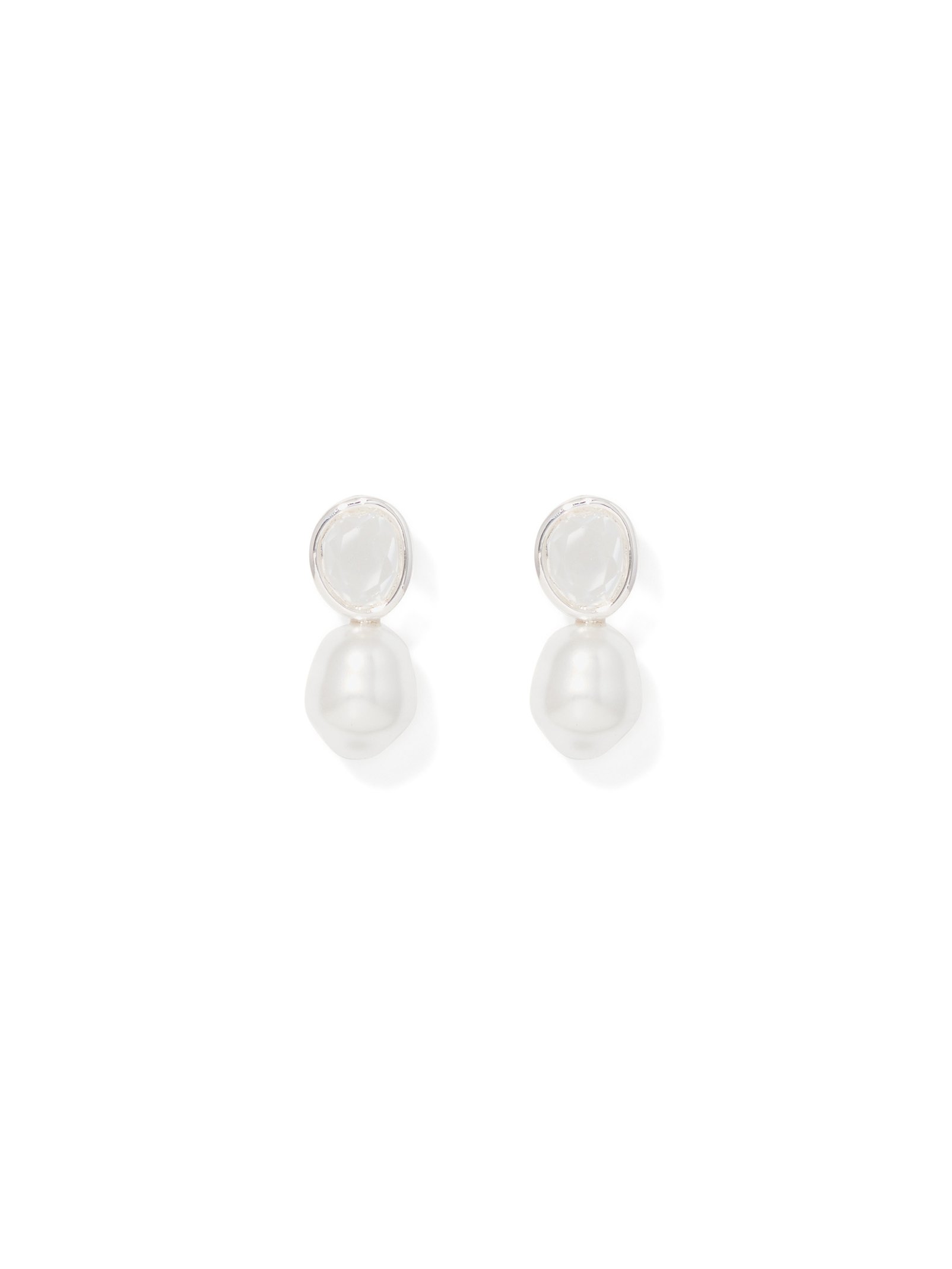 Savannah Stone and Pearl Stud Earring