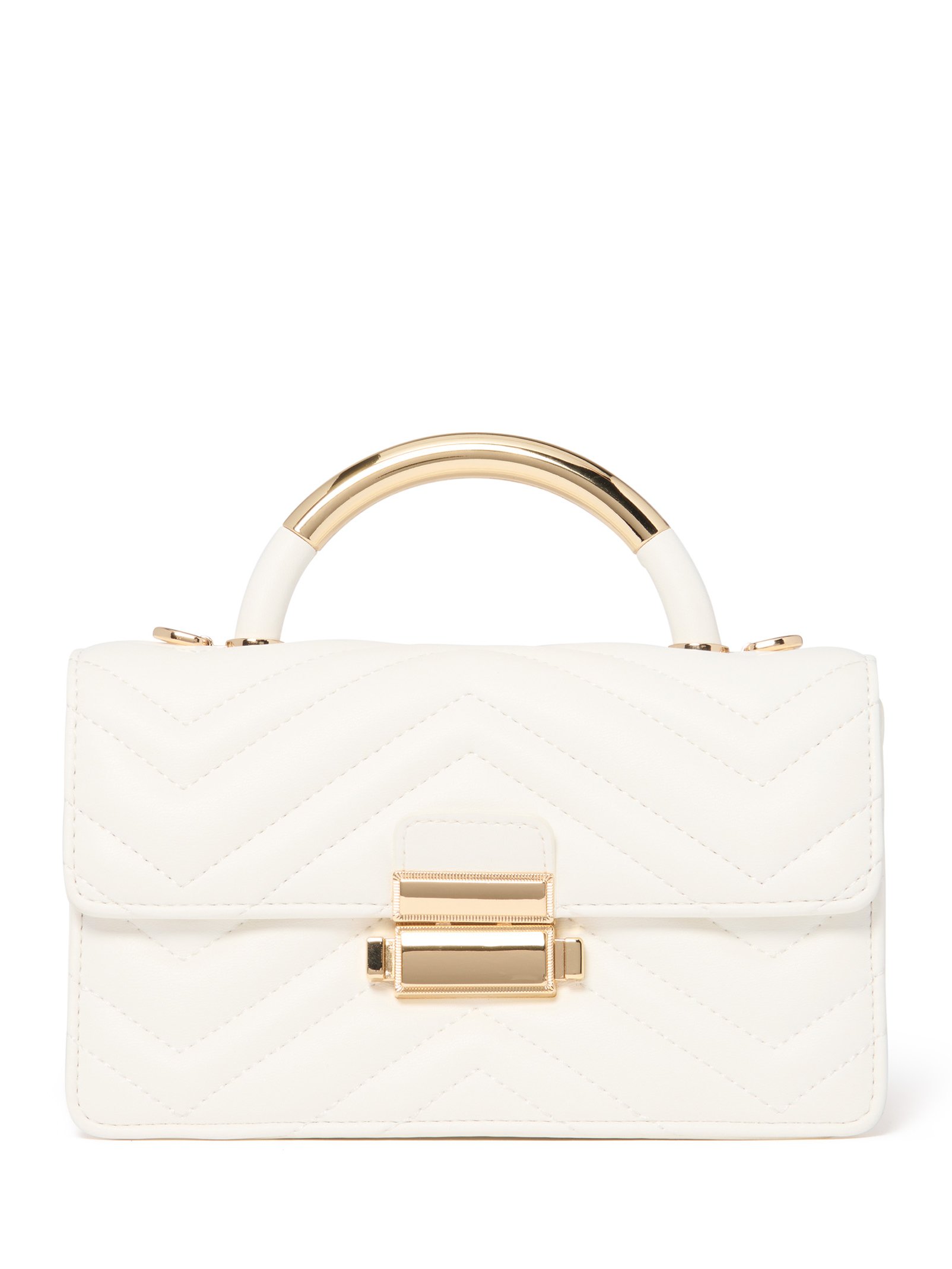 Mandy Metal Top Handle Bag