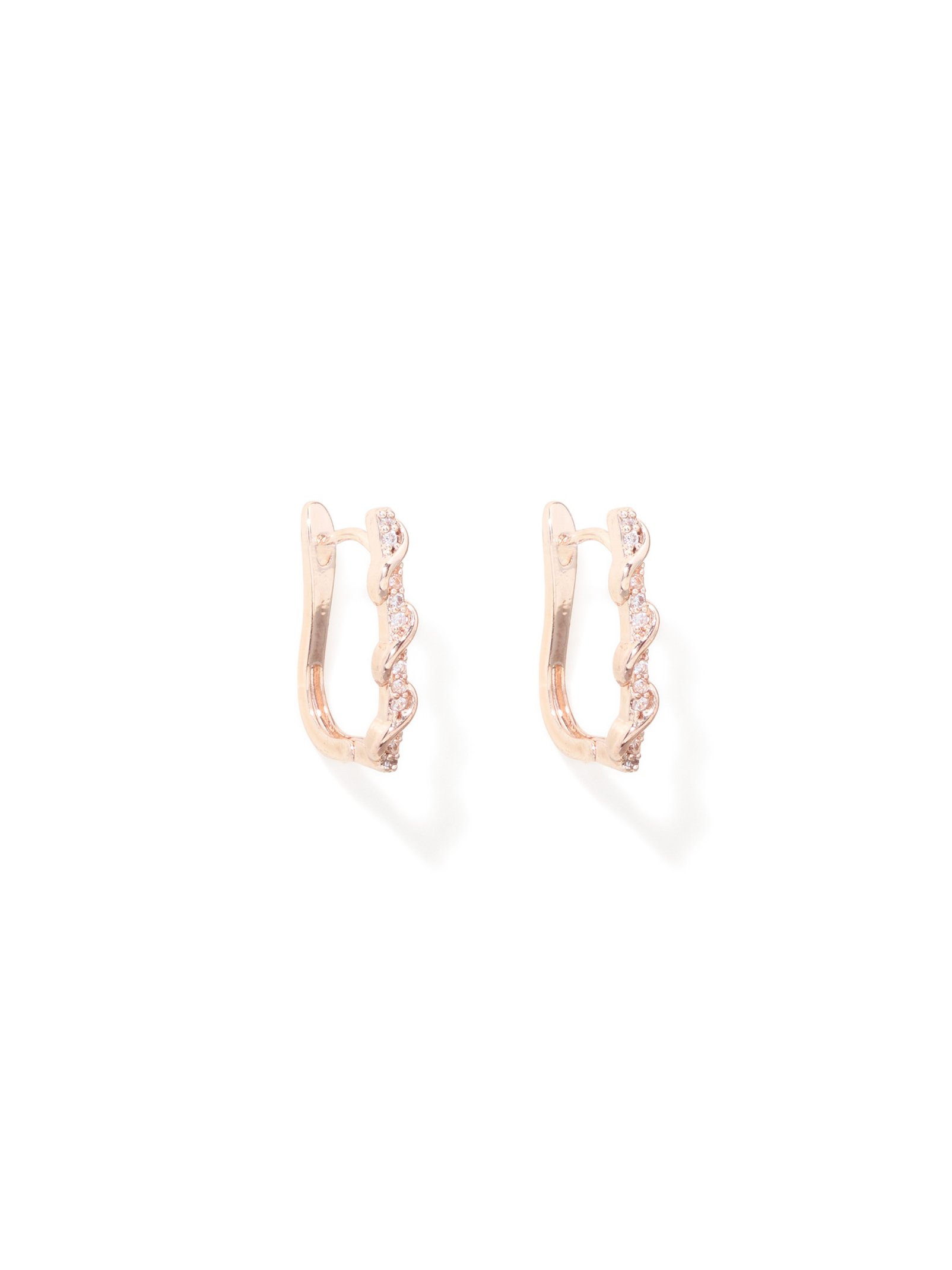 Kali Knot Stone Hoop Earring