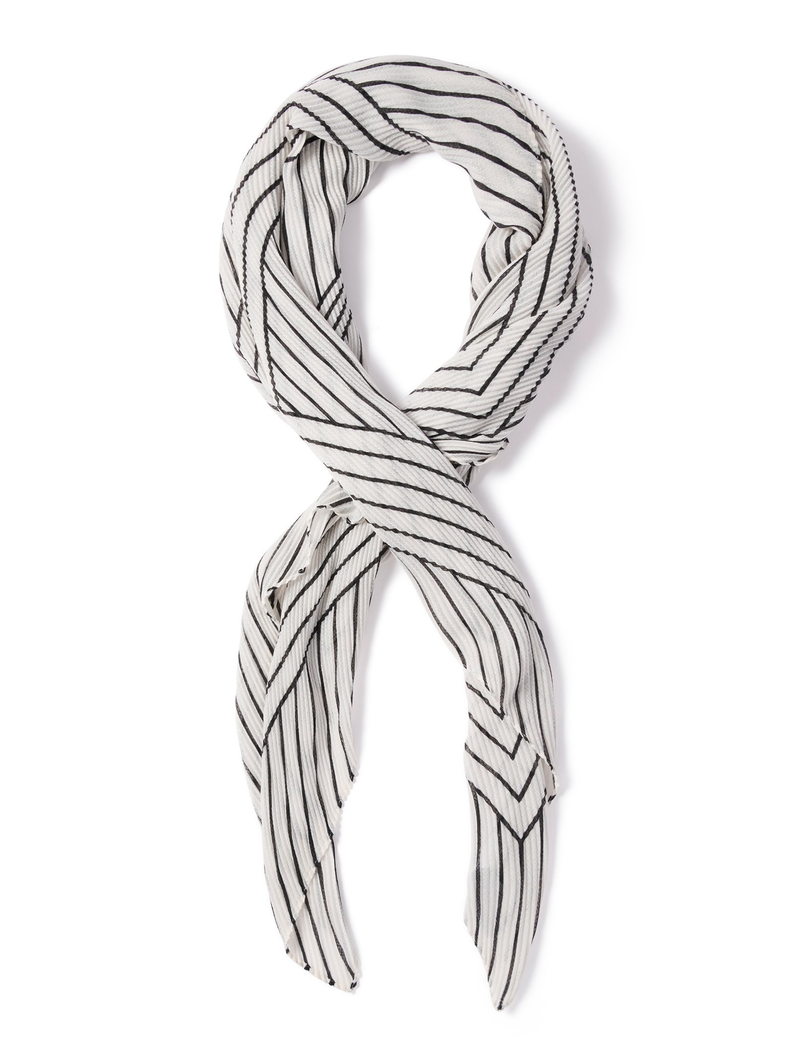 Paige Pleated Geo Scarf