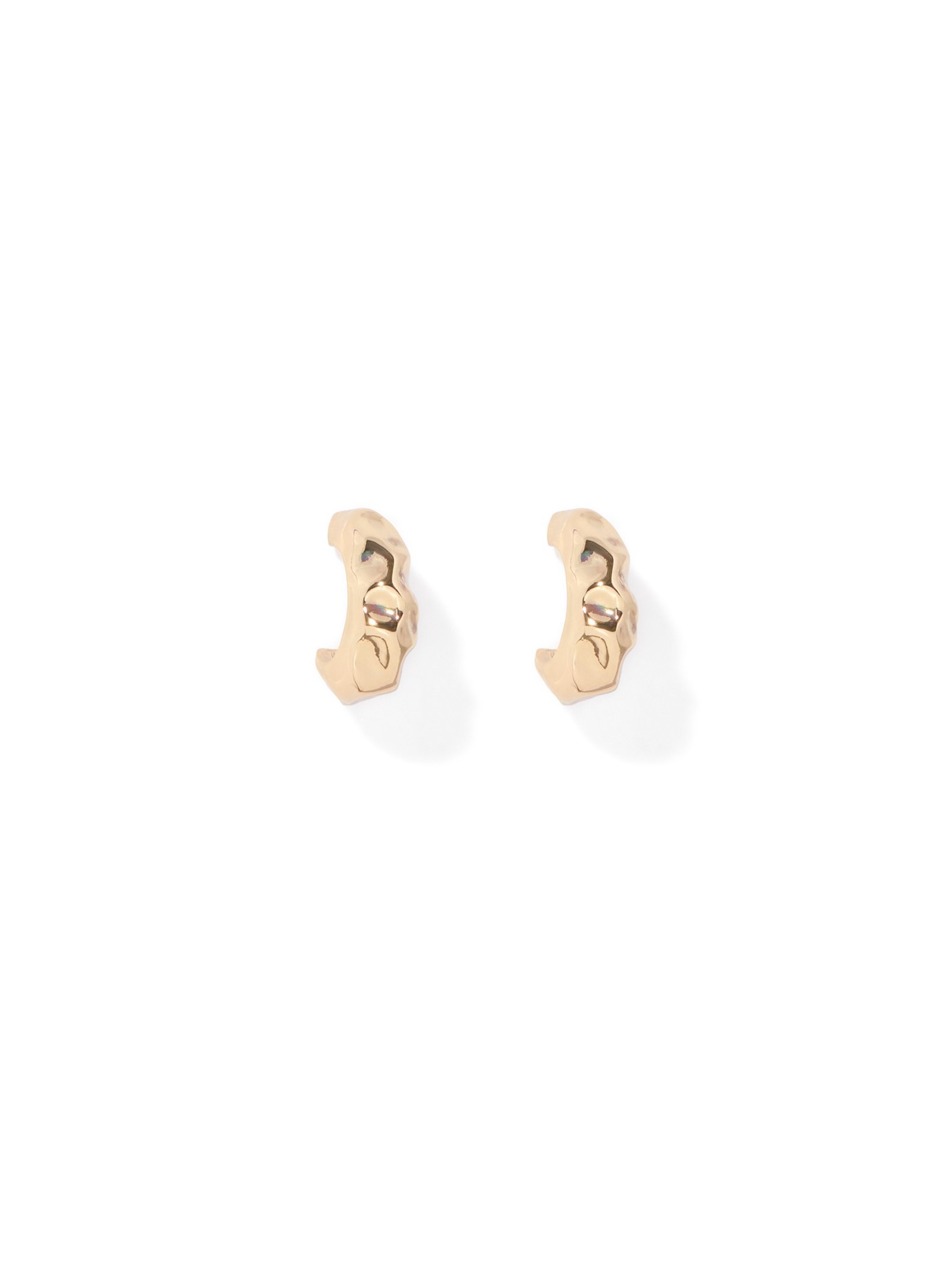 Sarina Small Texture Hoop Earring