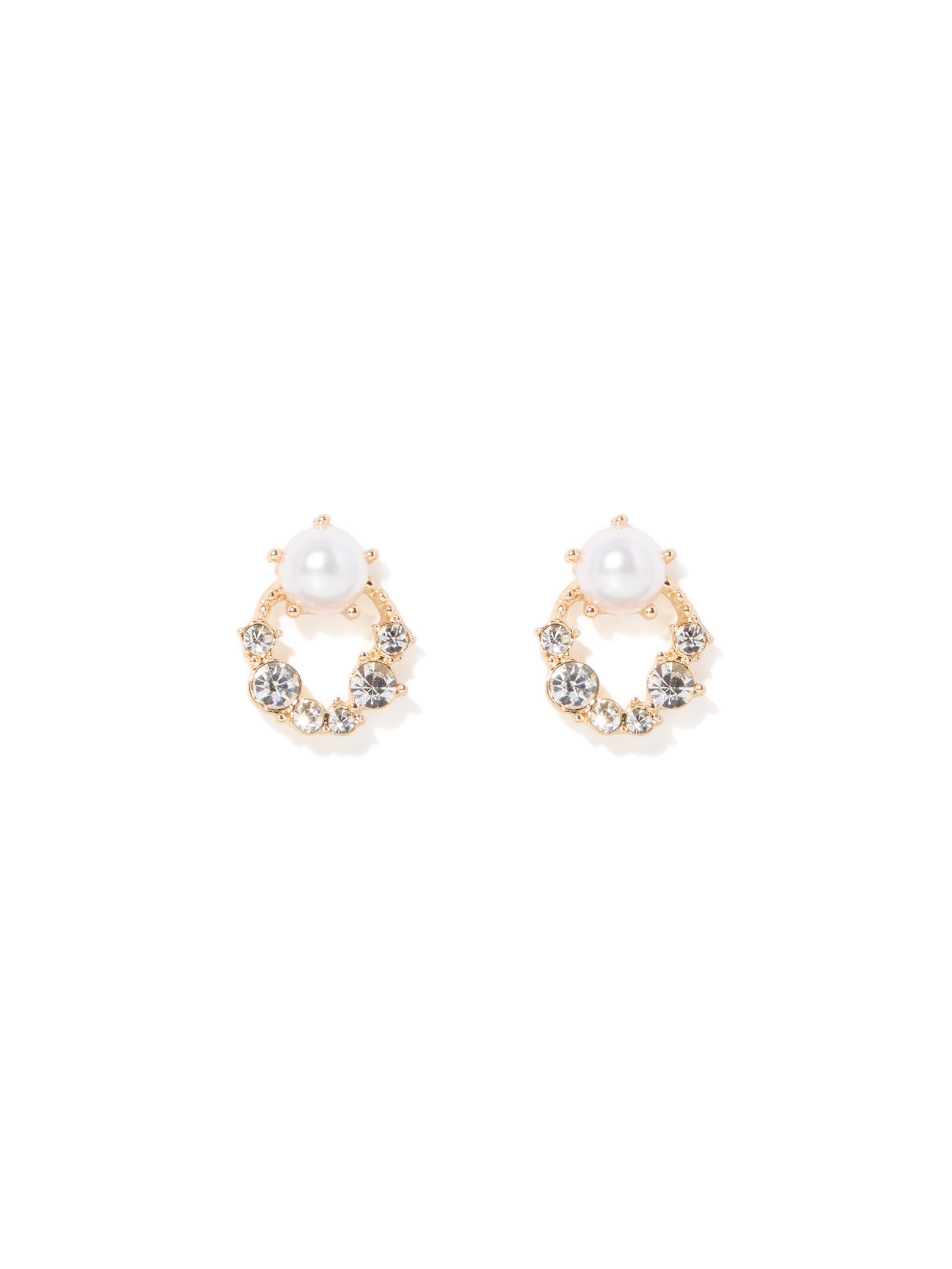 Rita Round Stone Earring