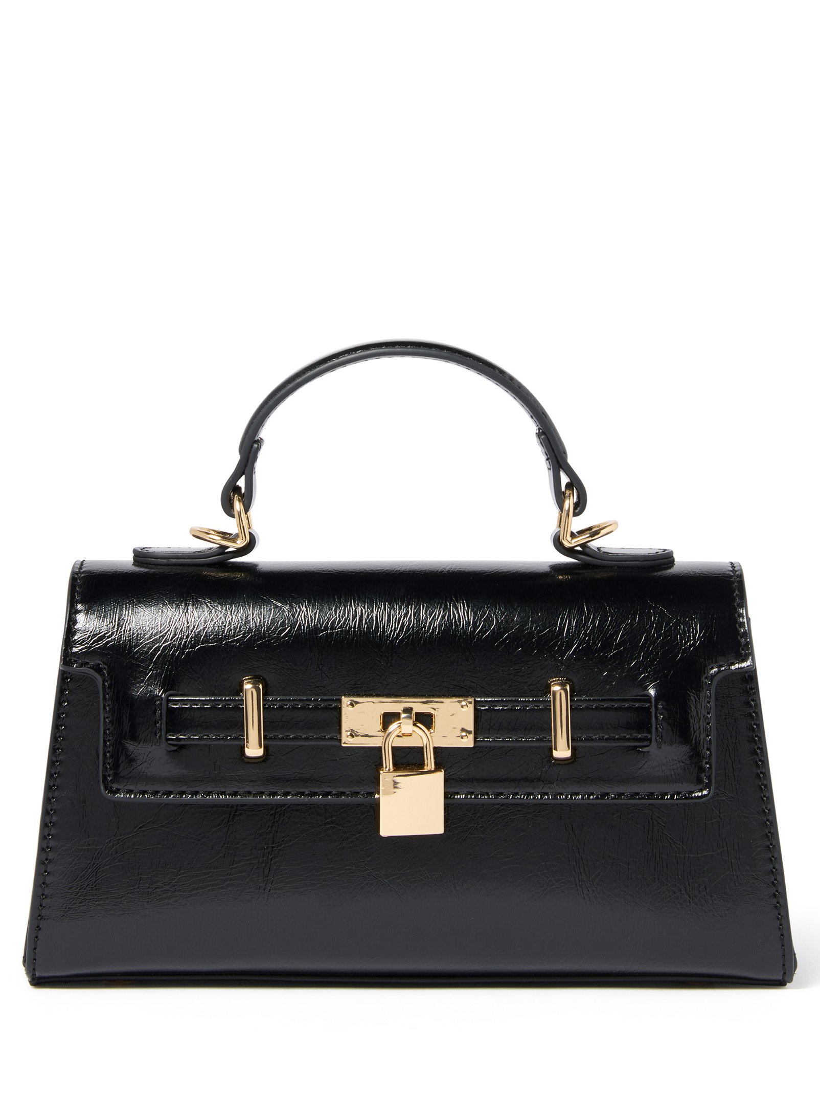 Liana Lock Detail Top Handle Bag