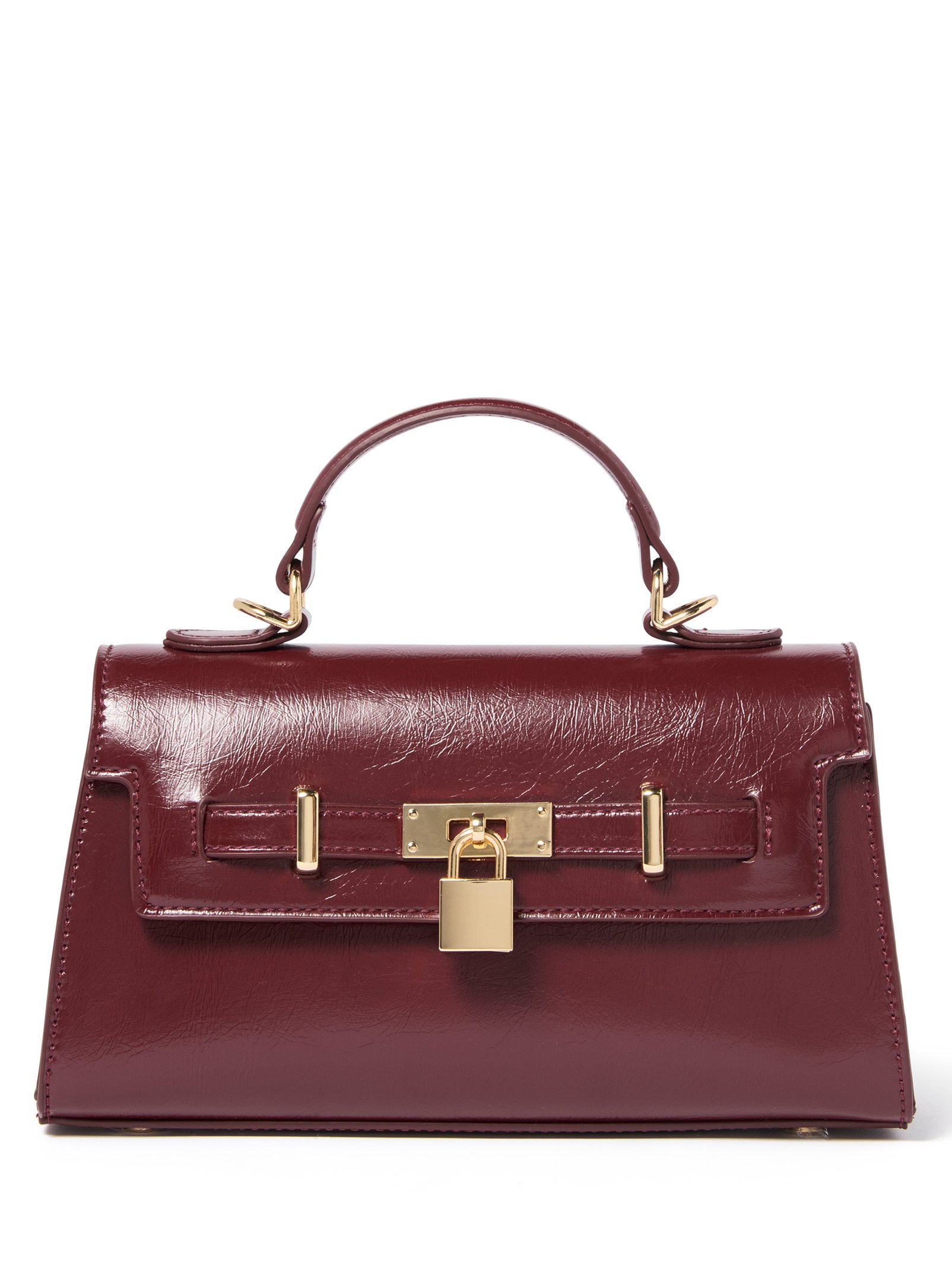 Liana Lock Detail Top Handle Bag