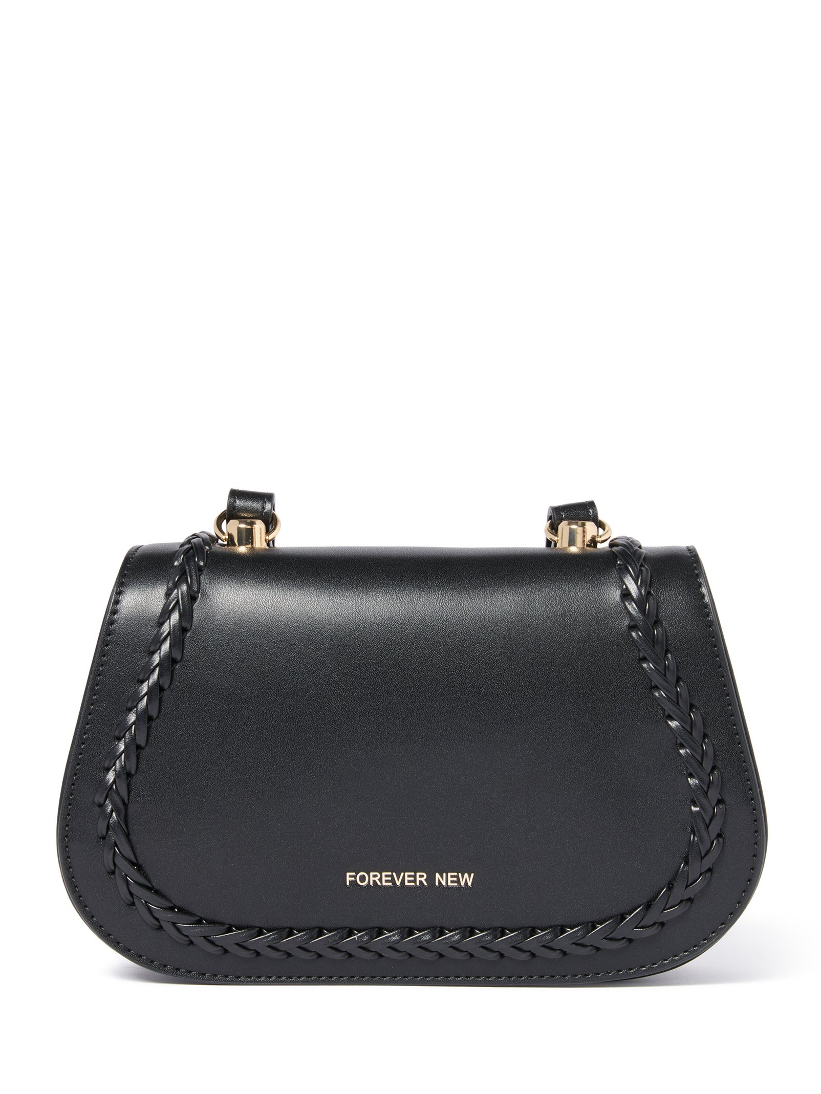 Cass Weave Detail Crossbody Bag
