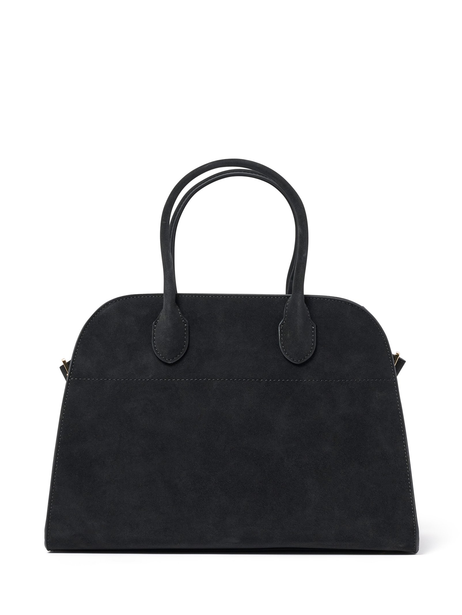 Lacey Faux Suede Bowler Bag