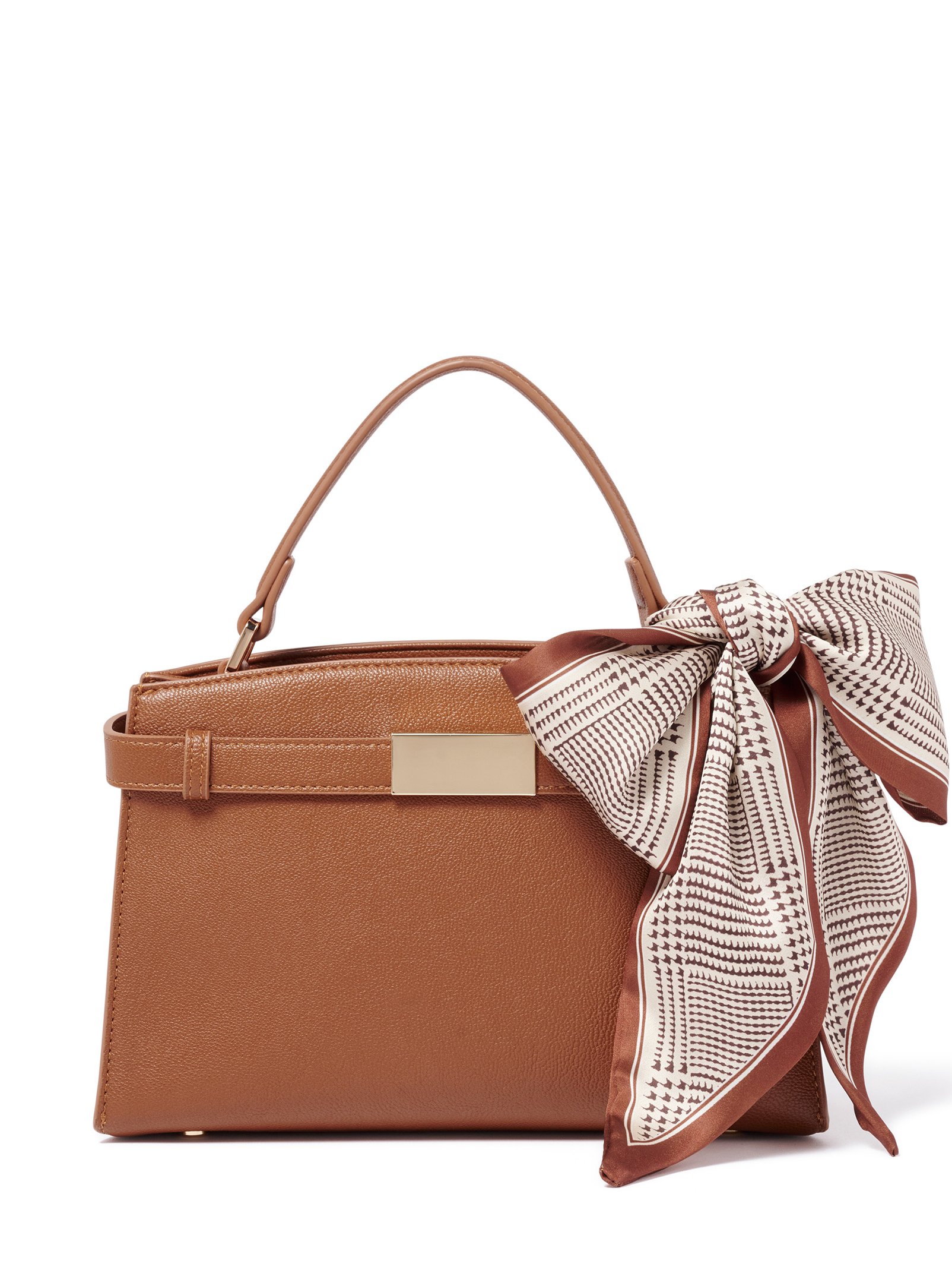 Mara Scarf Top Handle Bag