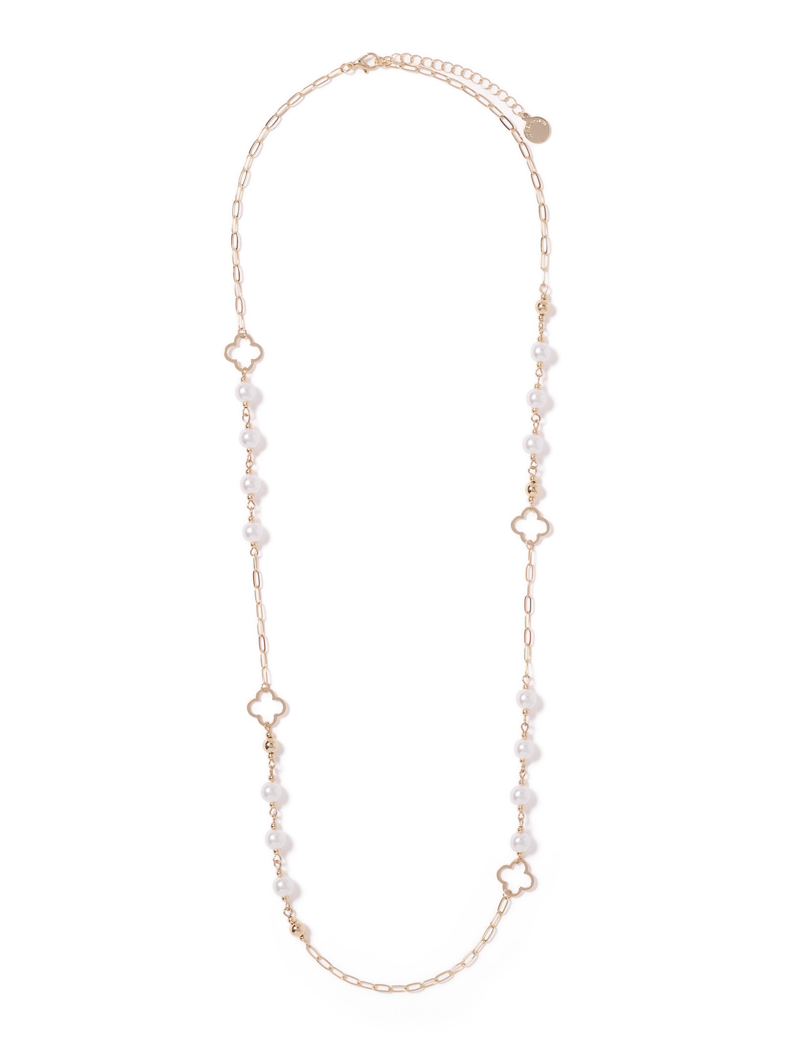 Quinne Pearl & Flower Necklace