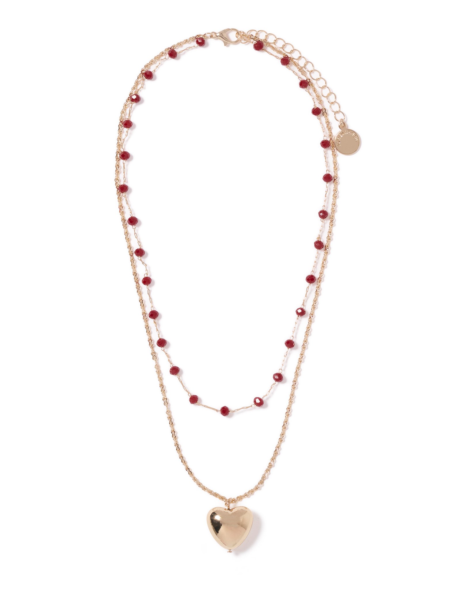 Bella Beaded Heart Necklace