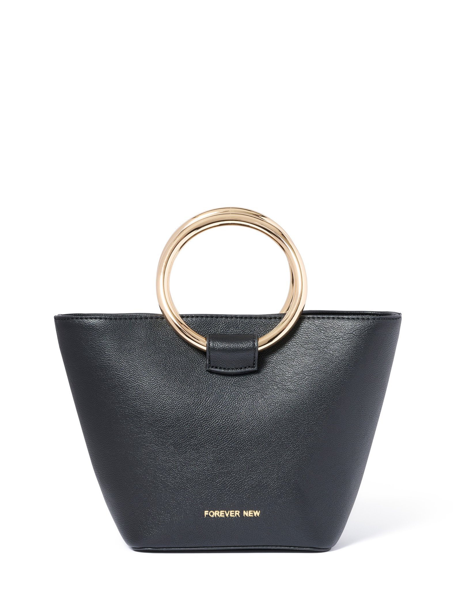 Saige Small Metal Handle Bag