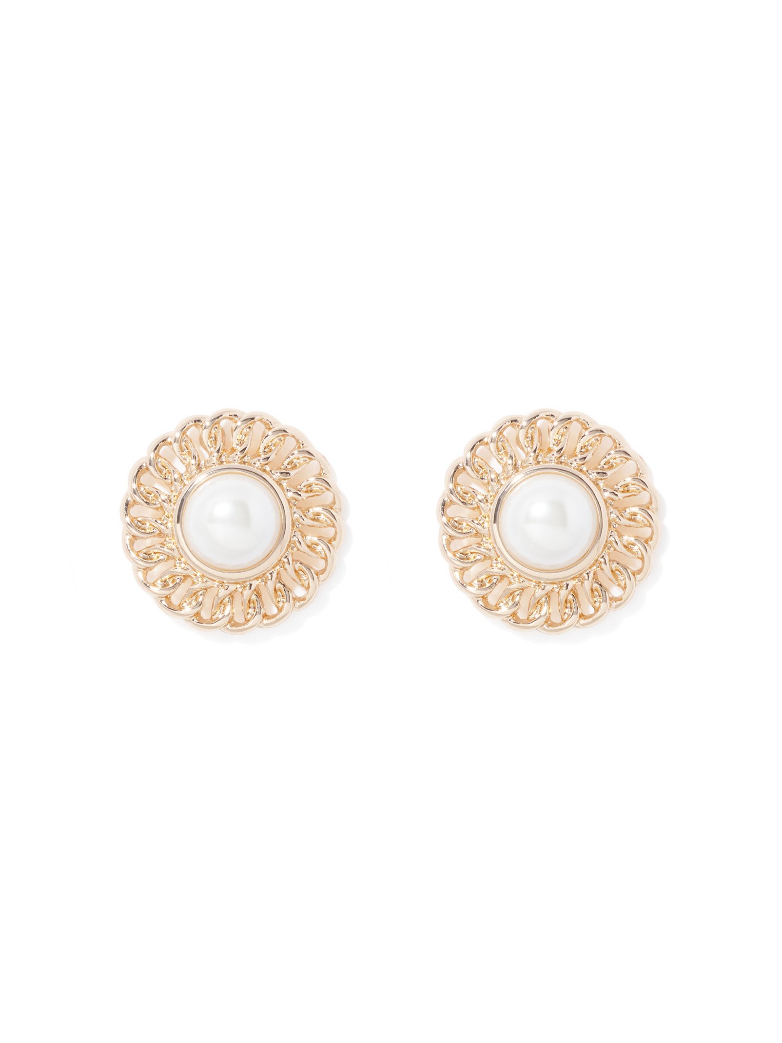 Signature Prue Pearl and Chain Stud