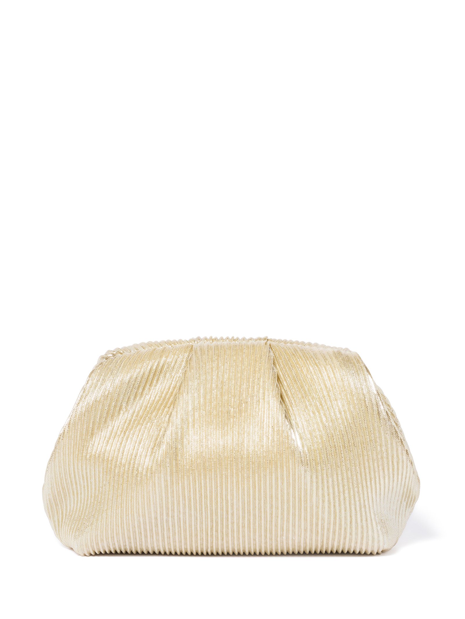 Pat Plisse Ruched Frame Clutch