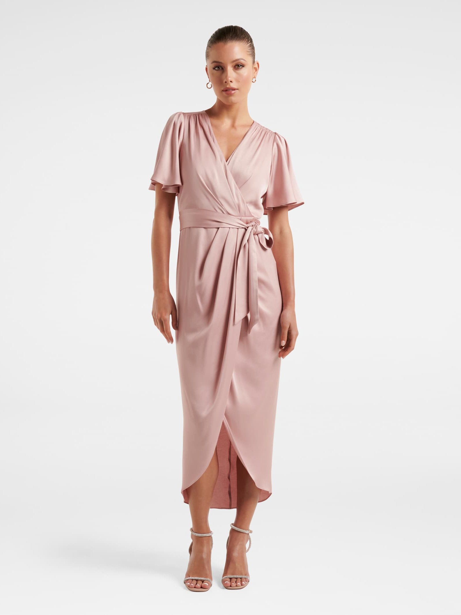 Carolina Satin Midi Dress
