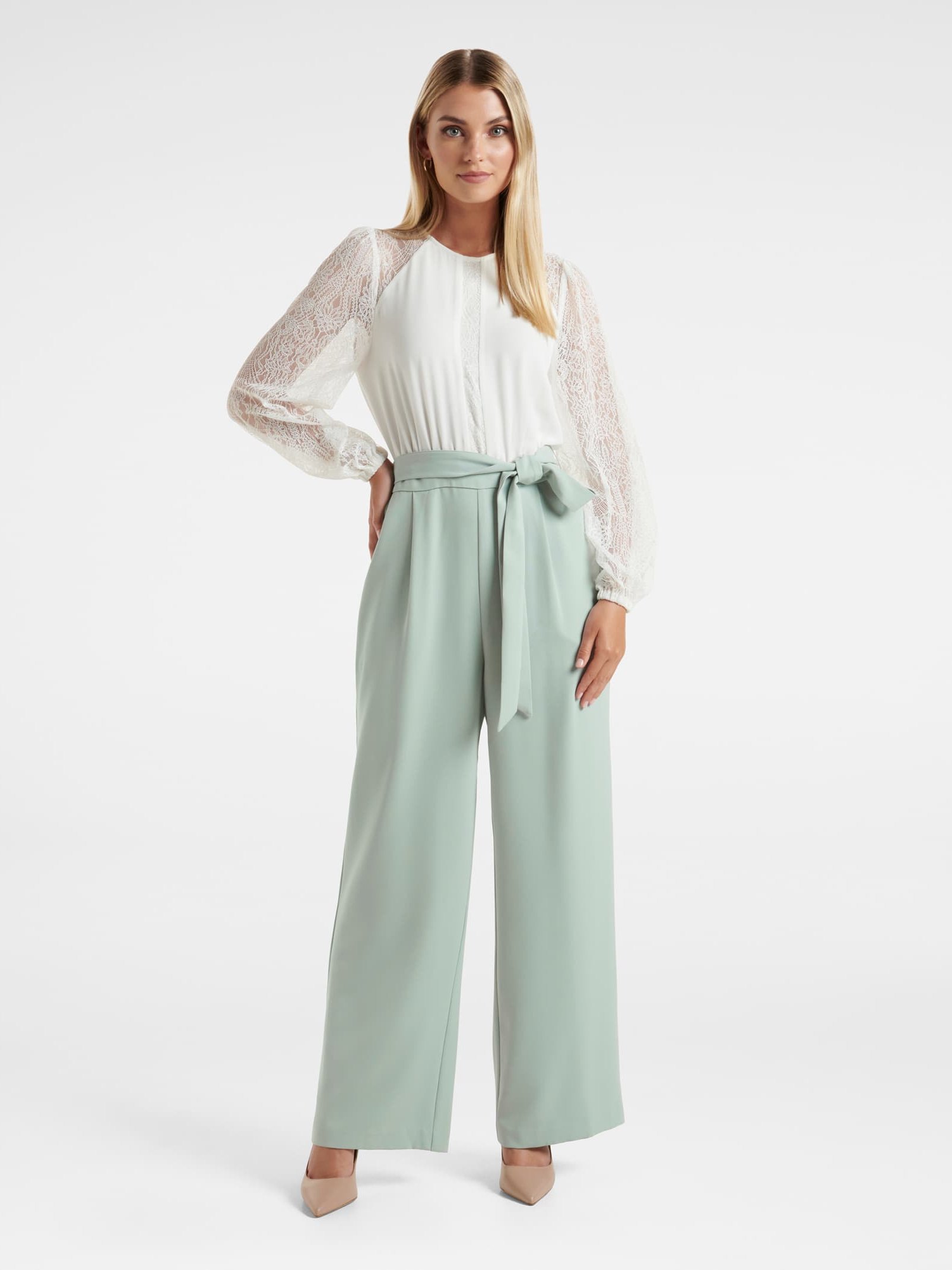 Lenore Lace Panelled Jumpsuit