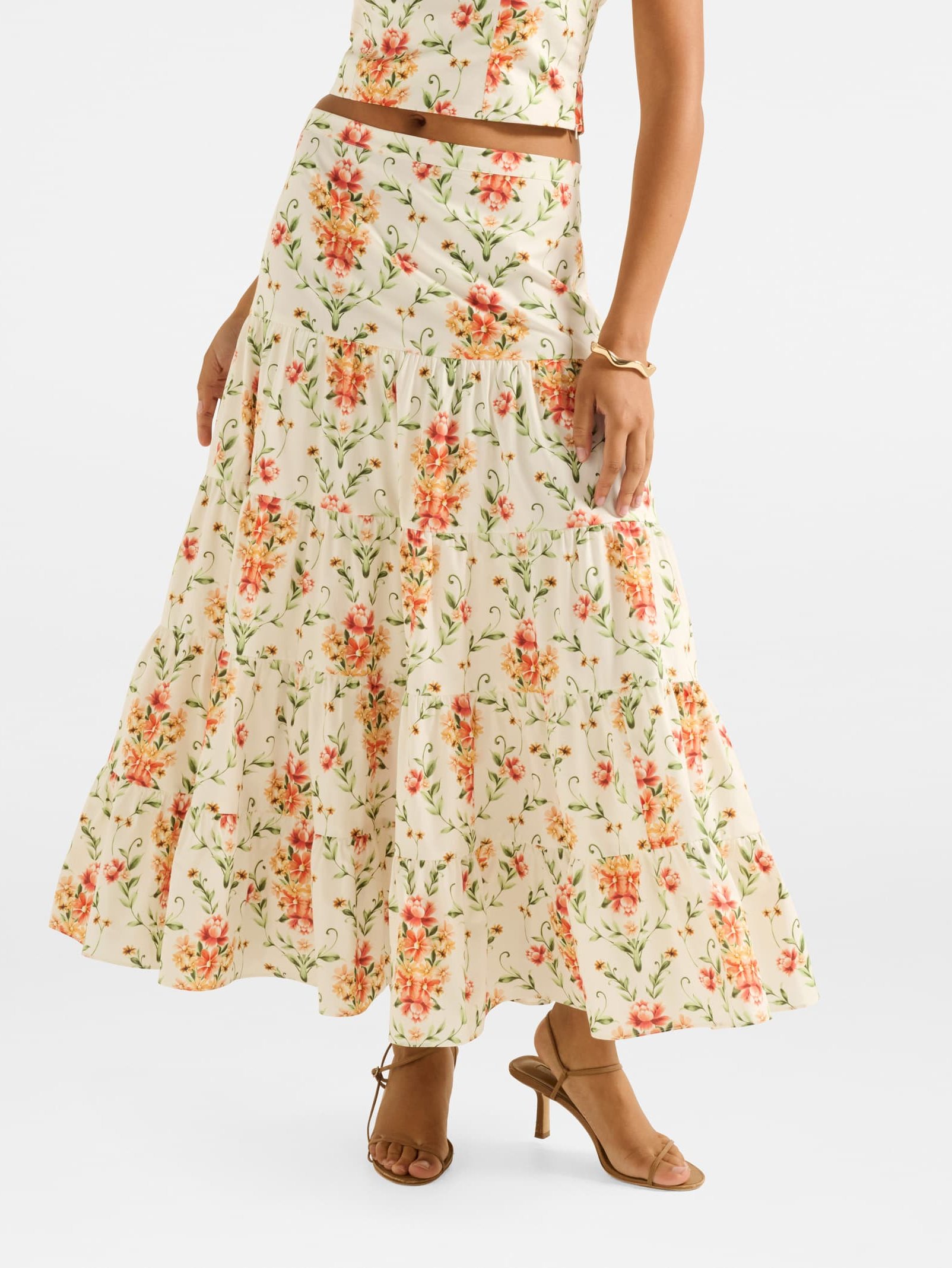 Tilly Tiered Midi Skirt