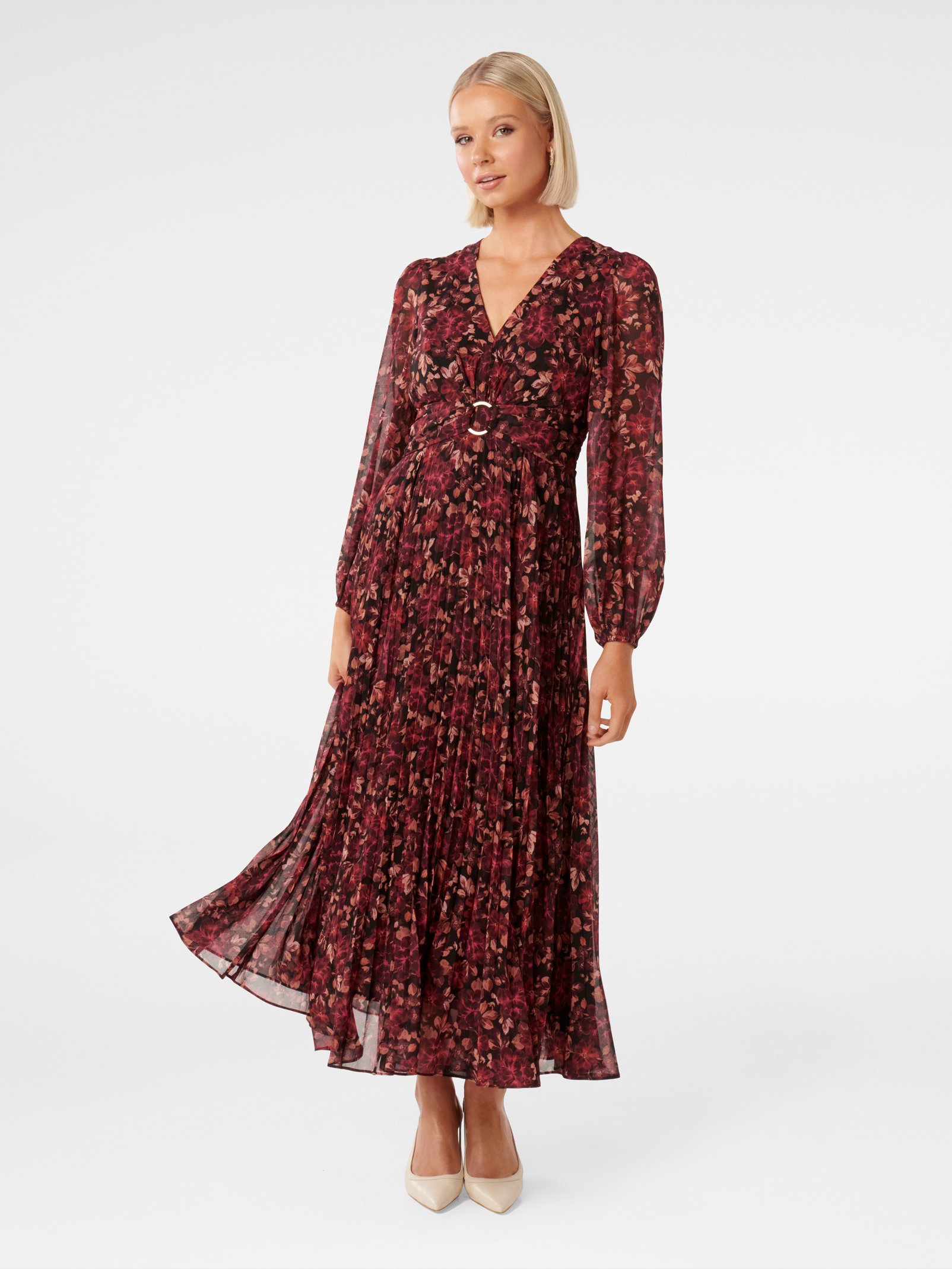 Rosalina Ring Front Midi Dress