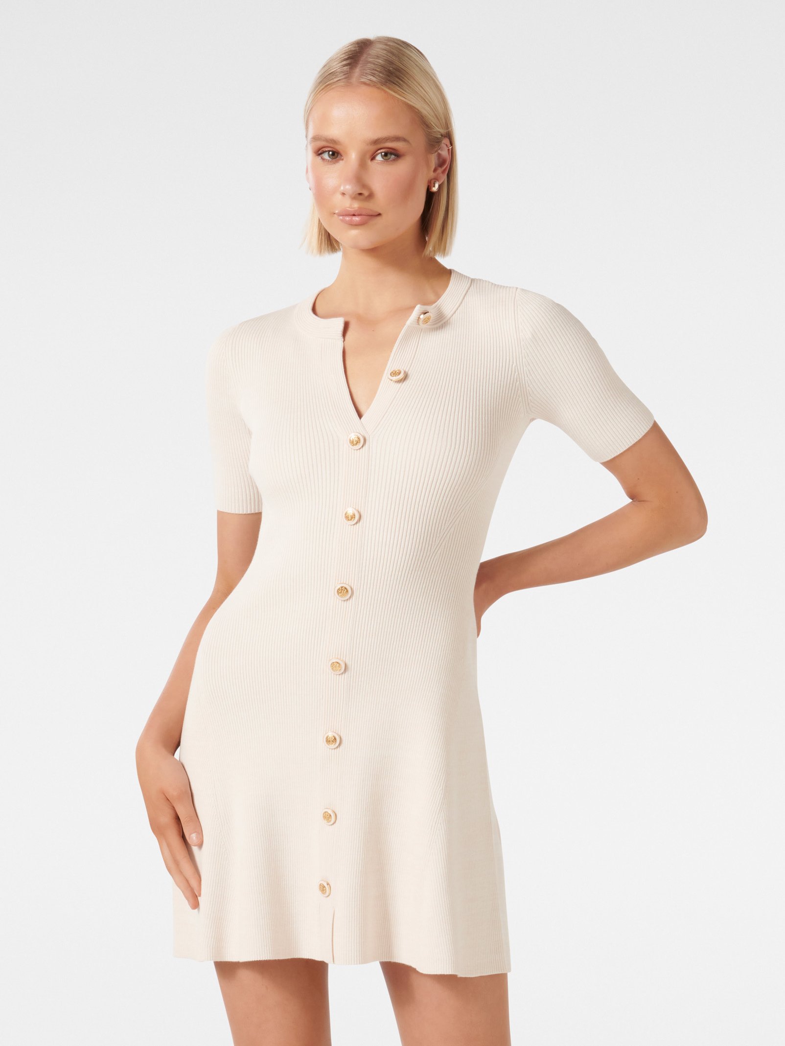 Jolie S/S Button Down Mini Dress