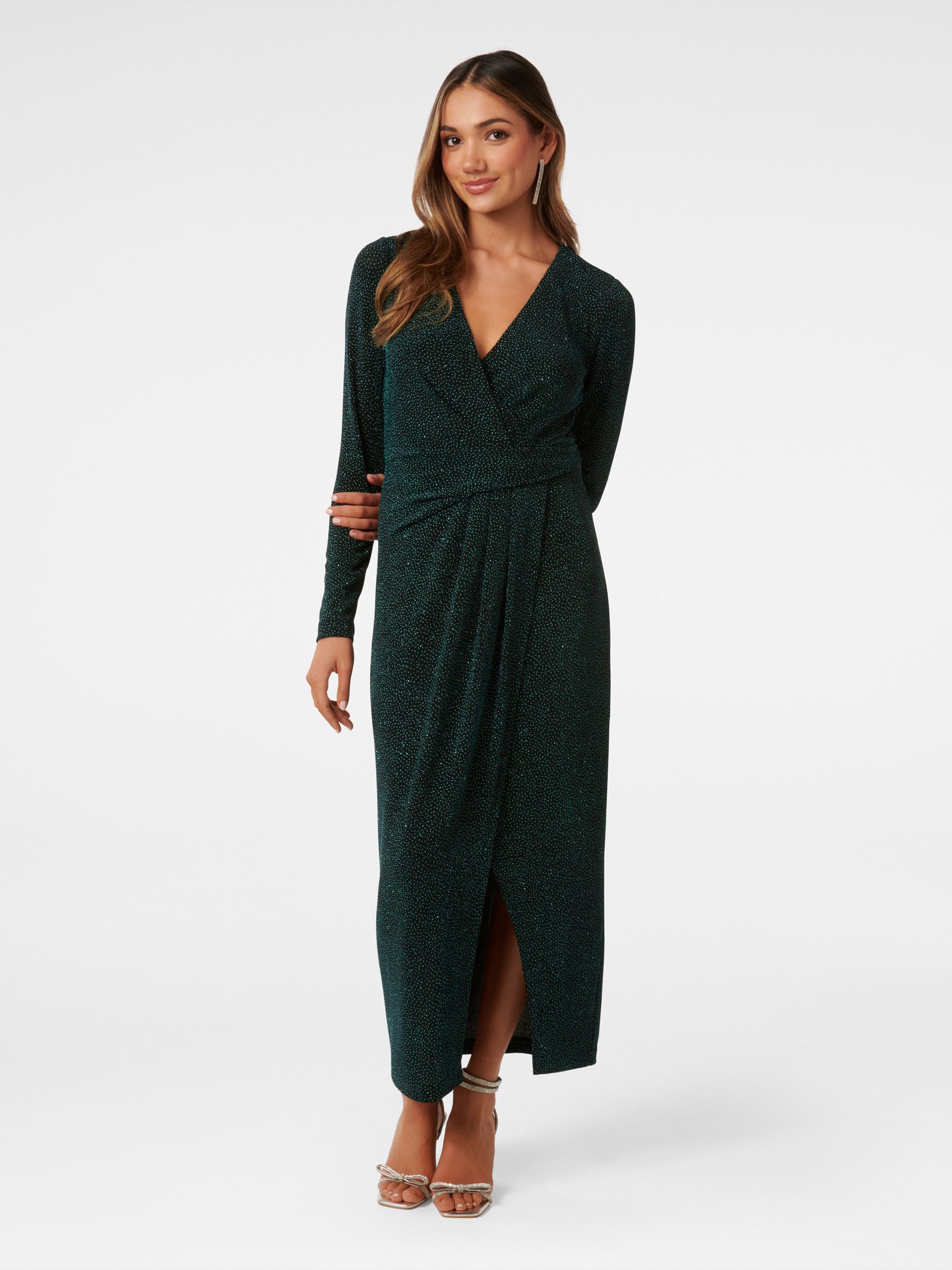 Joslin Petite Wrap Midi Dress