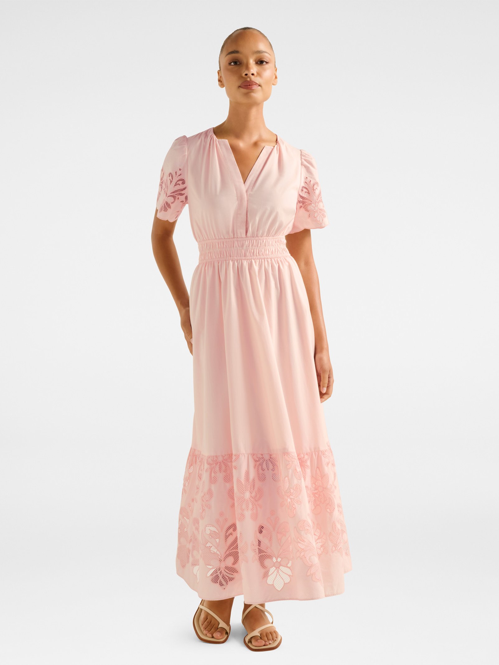 Eleanor Cutwork Maxi Dress