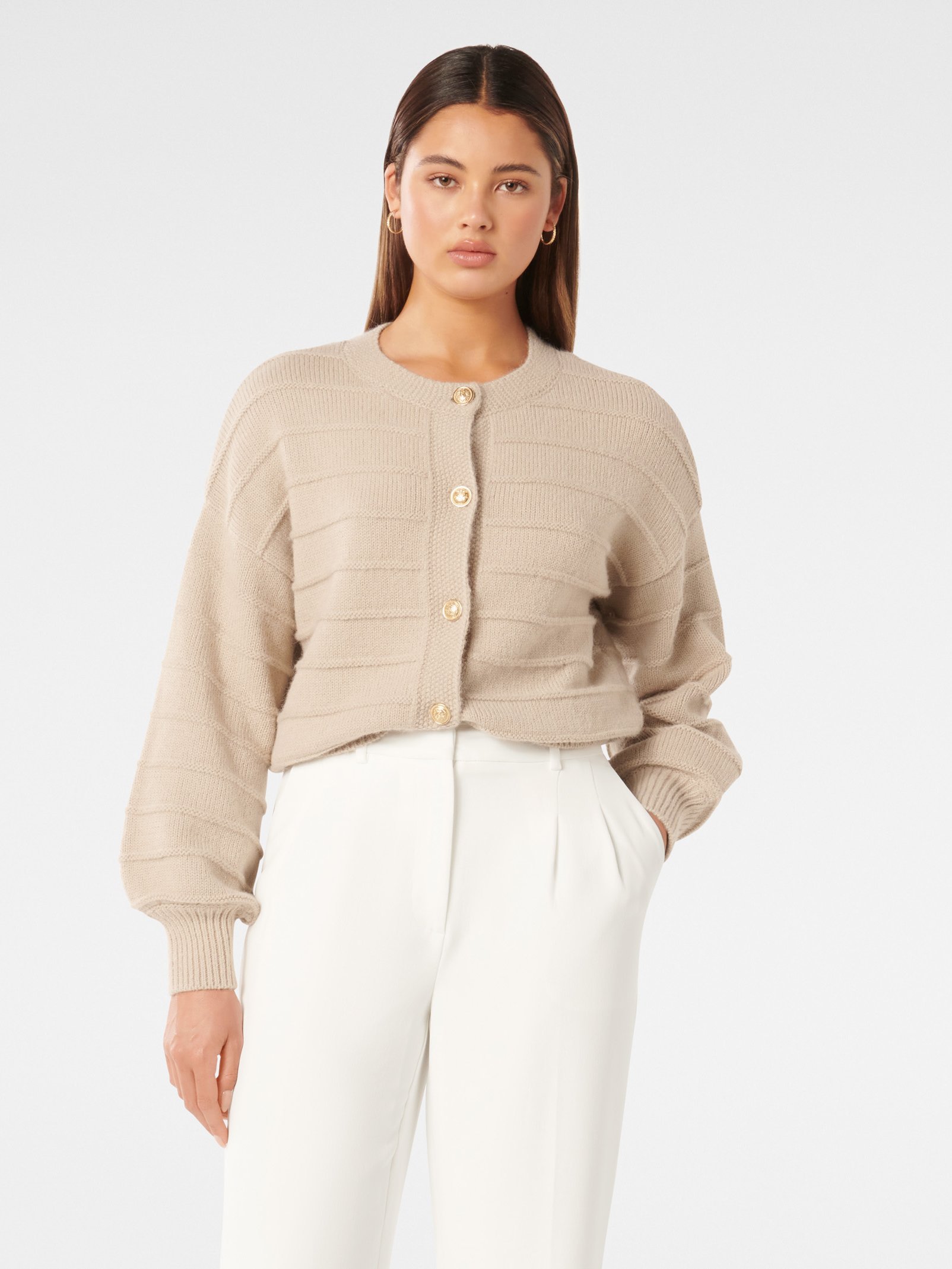 Monroe Cropped Knit Cardigan