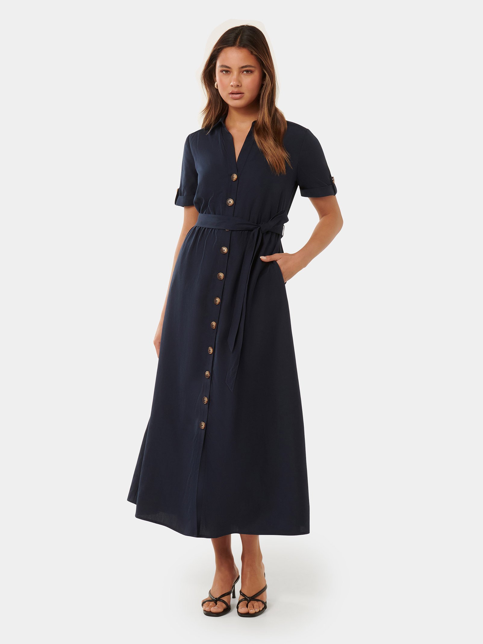 Georgia Midi Shirt Dress