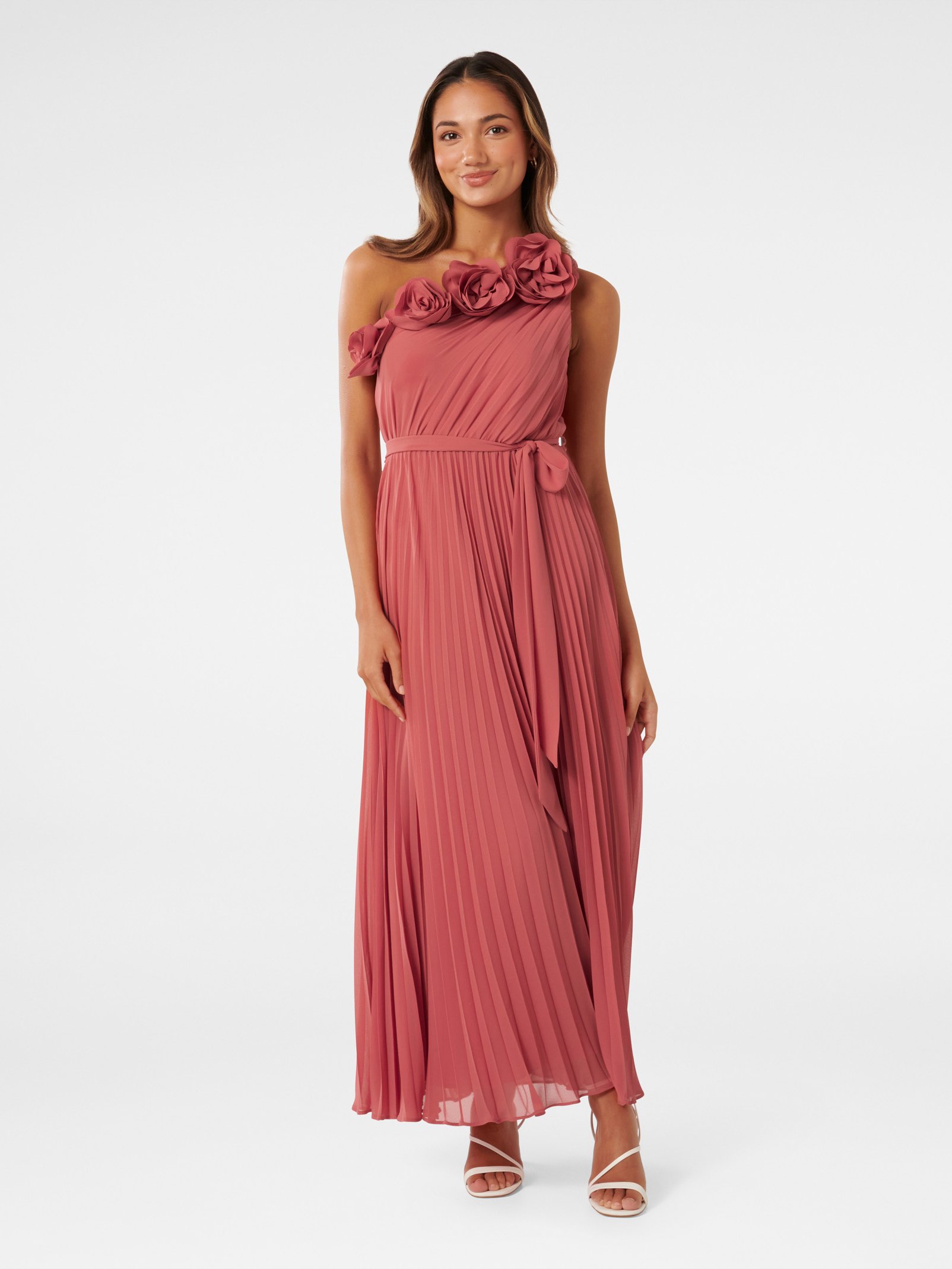 Everly Petite Pleated Midi Dress