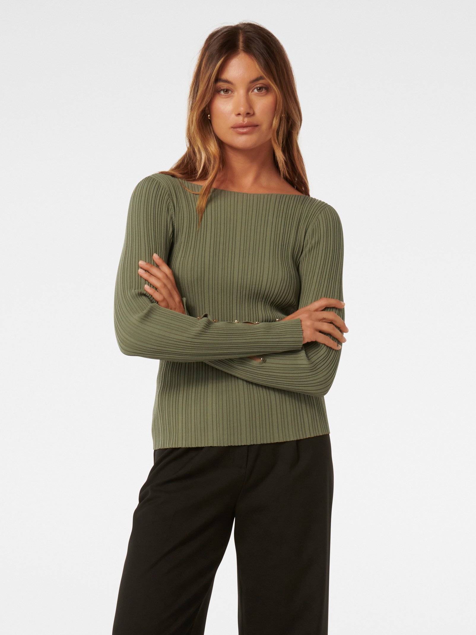 Elle Button Detail Jumper