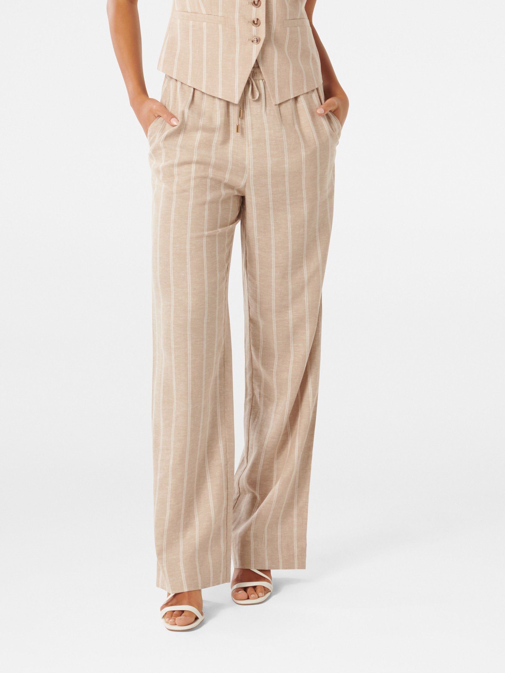 Lori Linen Wide Leg Pant