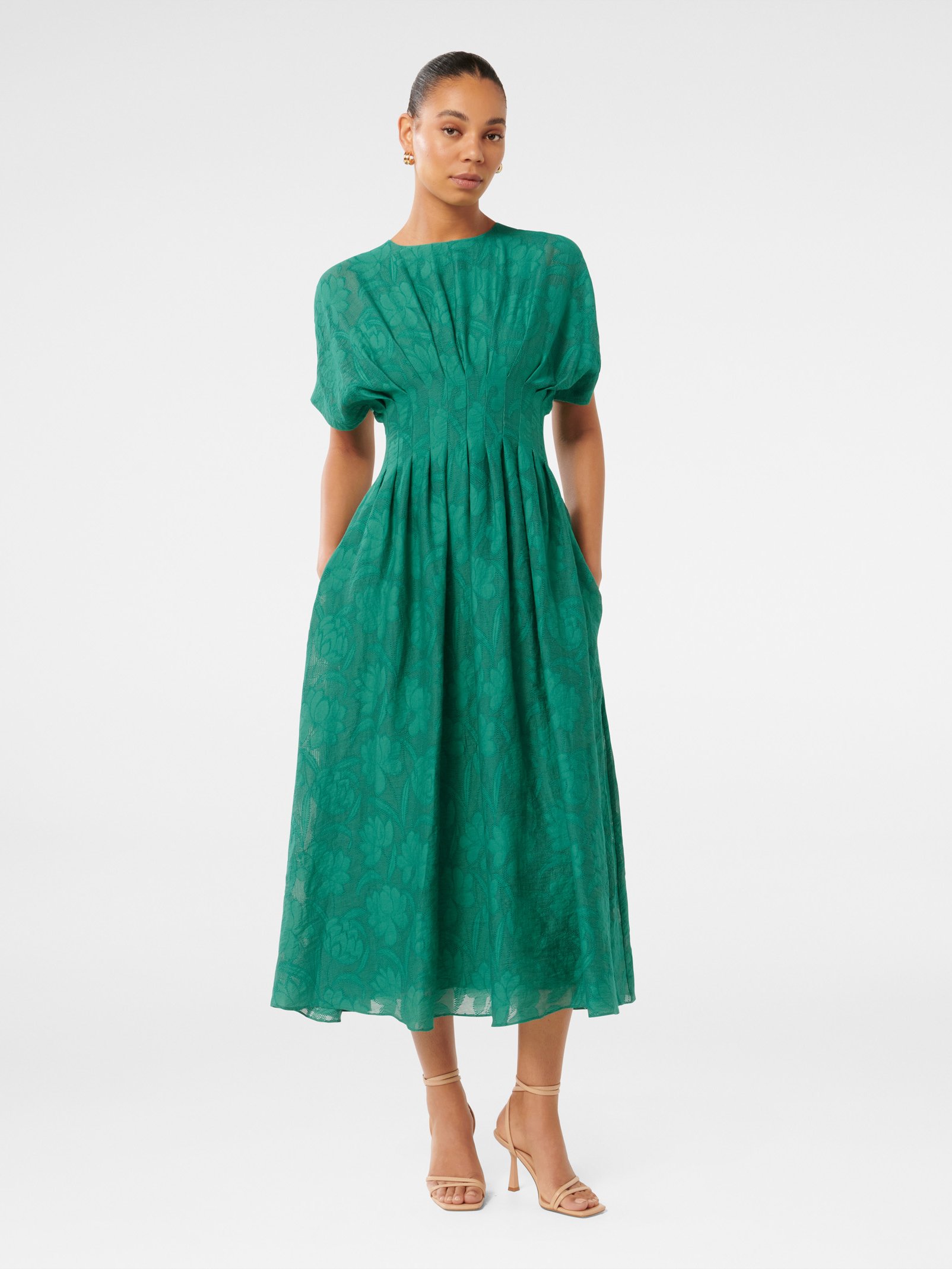 Eve Jacquard Seam Midi Dress