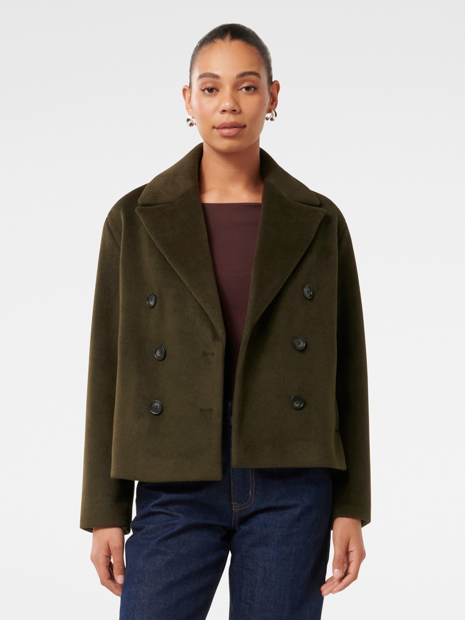 Khloe Double Breasted PeaCoat