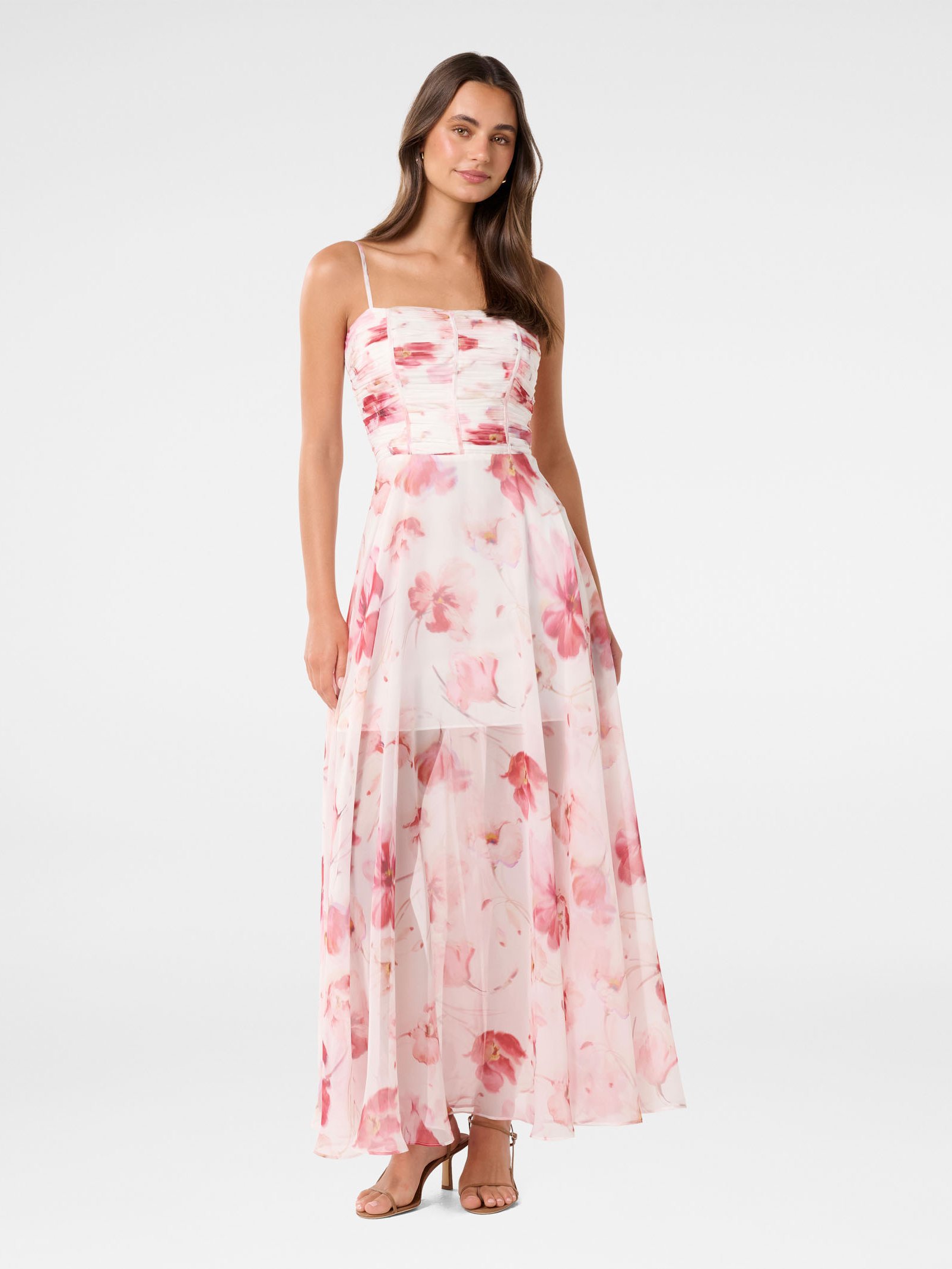 Brandy Sheer Skirt Maxi Dress