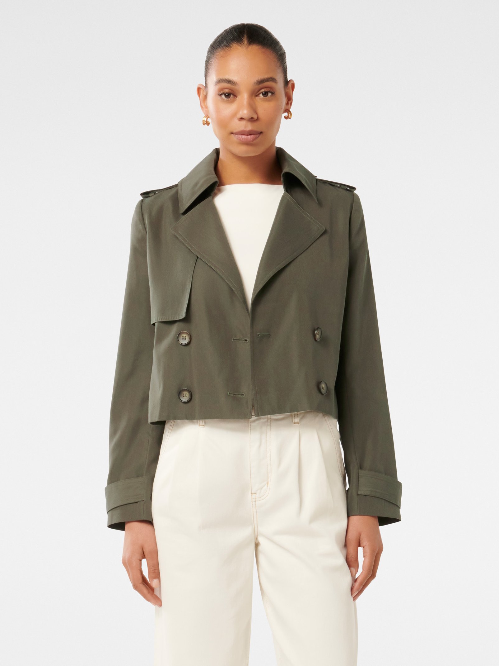 Ellie Crop Trench Coat