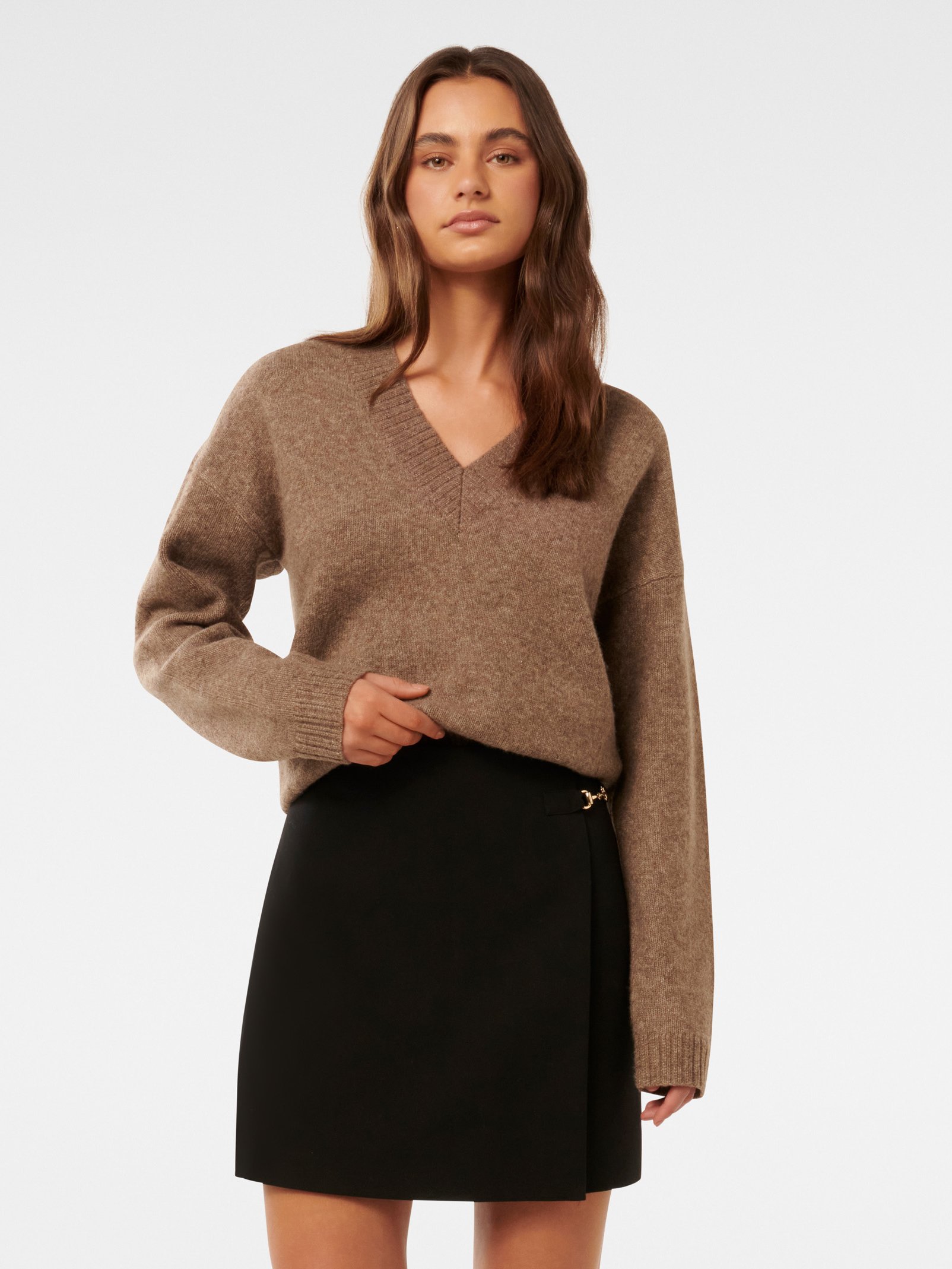 Edie Buckle Detail Wrap Skirt