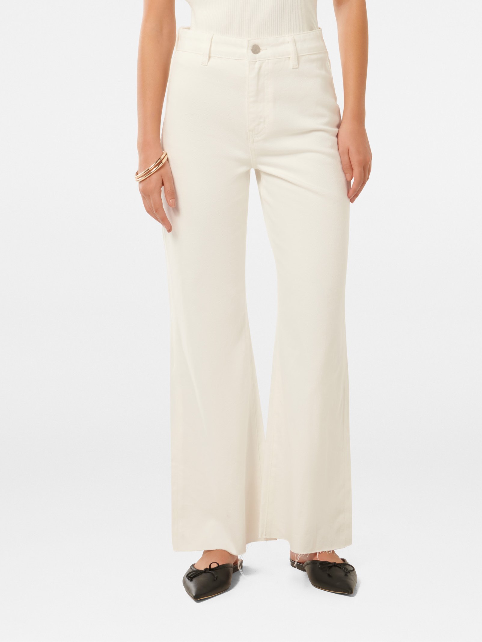 Celia Cropped Wide Leg Jeans